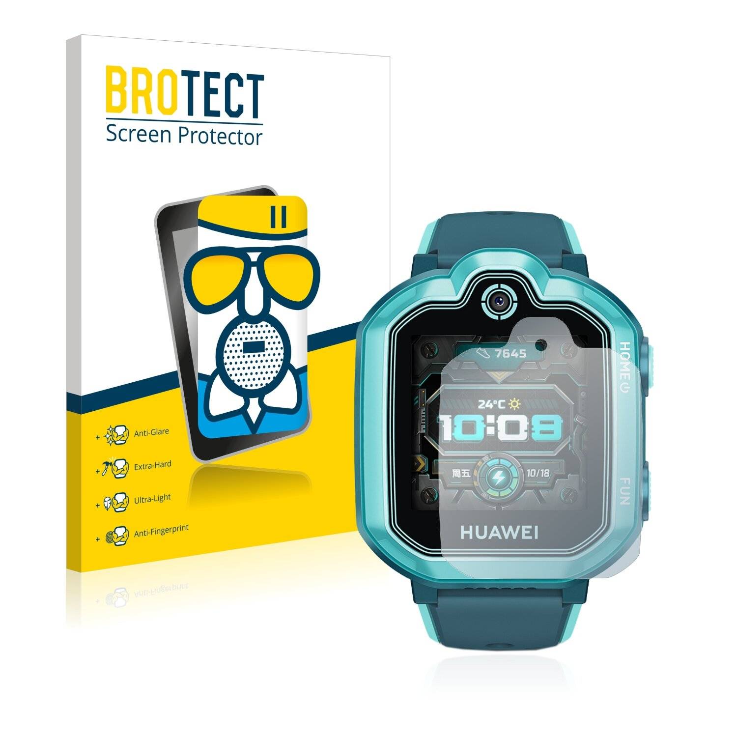 BROTECT AirGlass Matte Schutzglas Folie für Huawei Childrens Watch 3