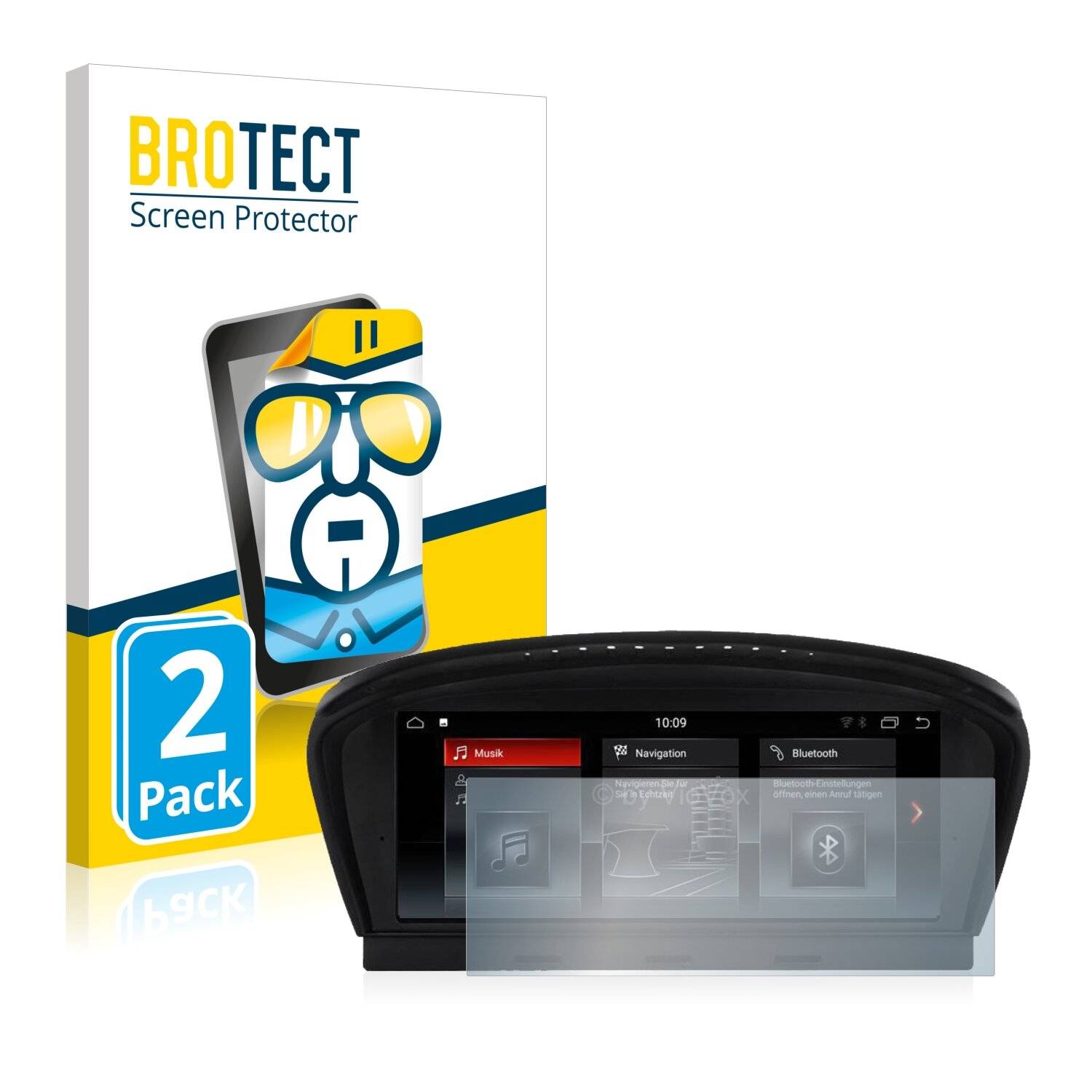 2x BROTECT HD-Clear Displayschutzfolie für BMW 3 E91 2005-2008 VioVox 8210