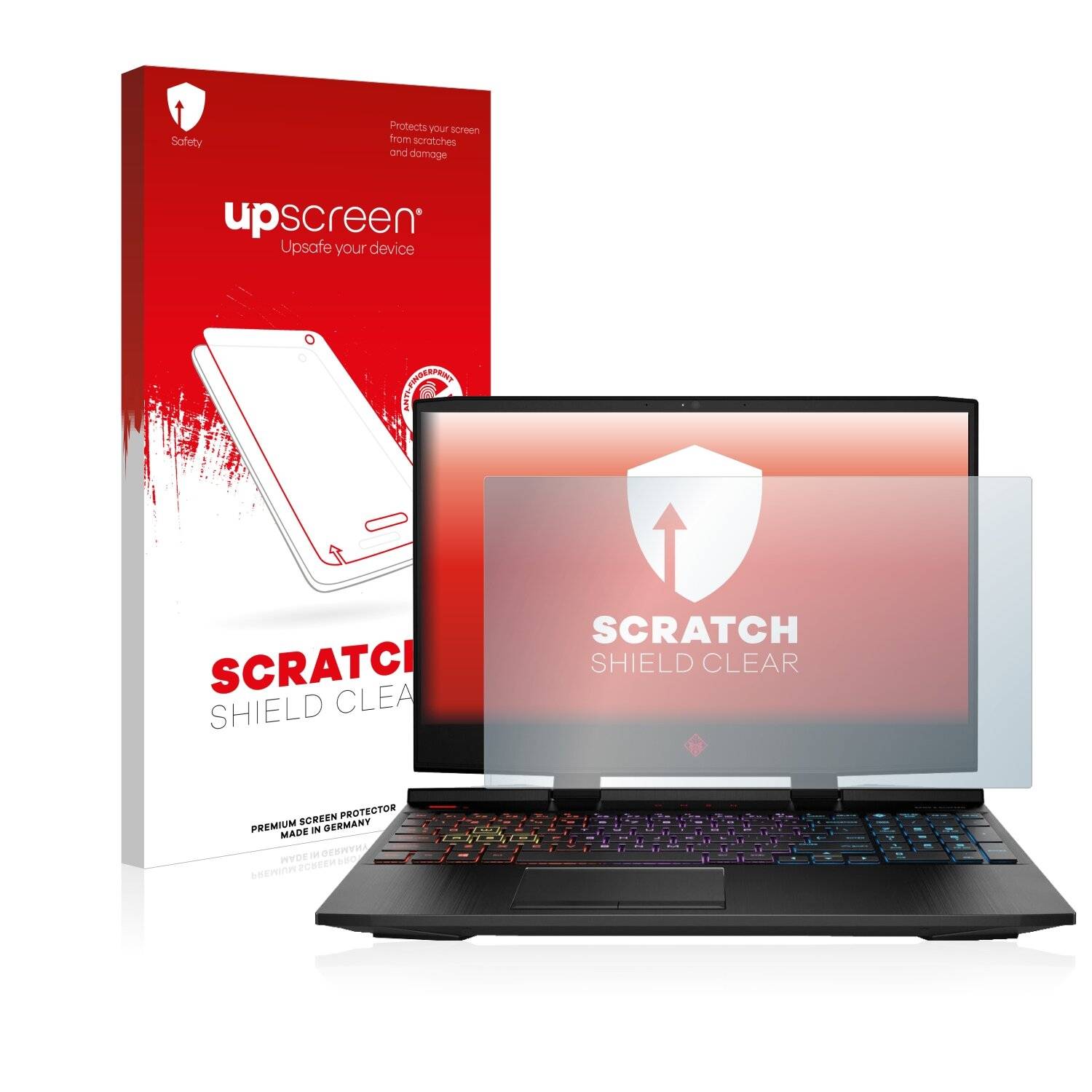 upscreen Scratch Shield Clear Premium Displayschutzfolie für HP Omen