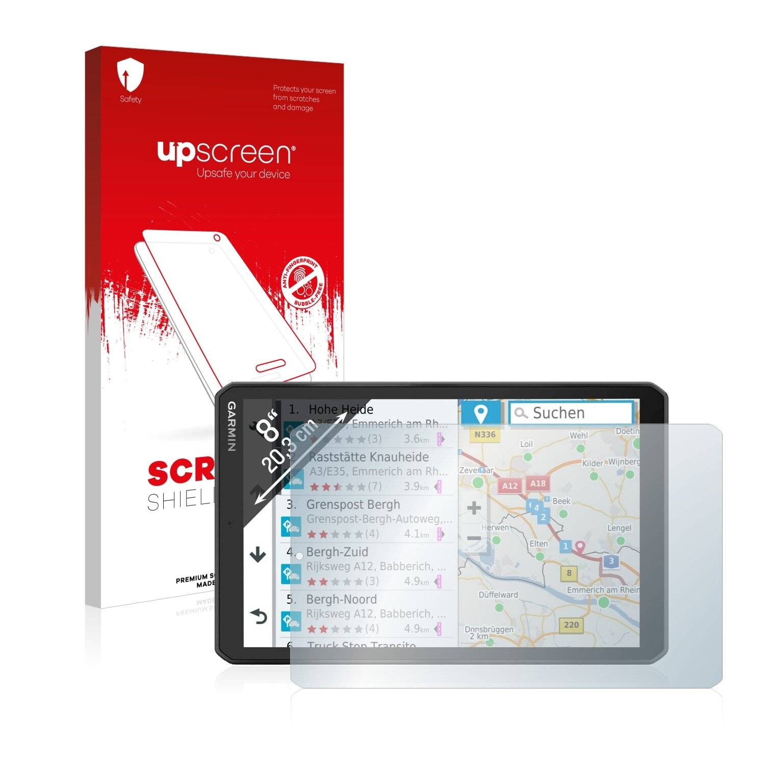 upscreen Scratch Shield Clear Premium Displayschutzfolie für Garmin dezl