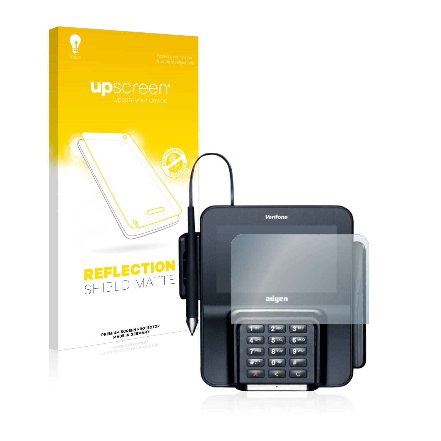 upscreen Reflection Shield Matte Premium Displayschutzfolie für Verifone