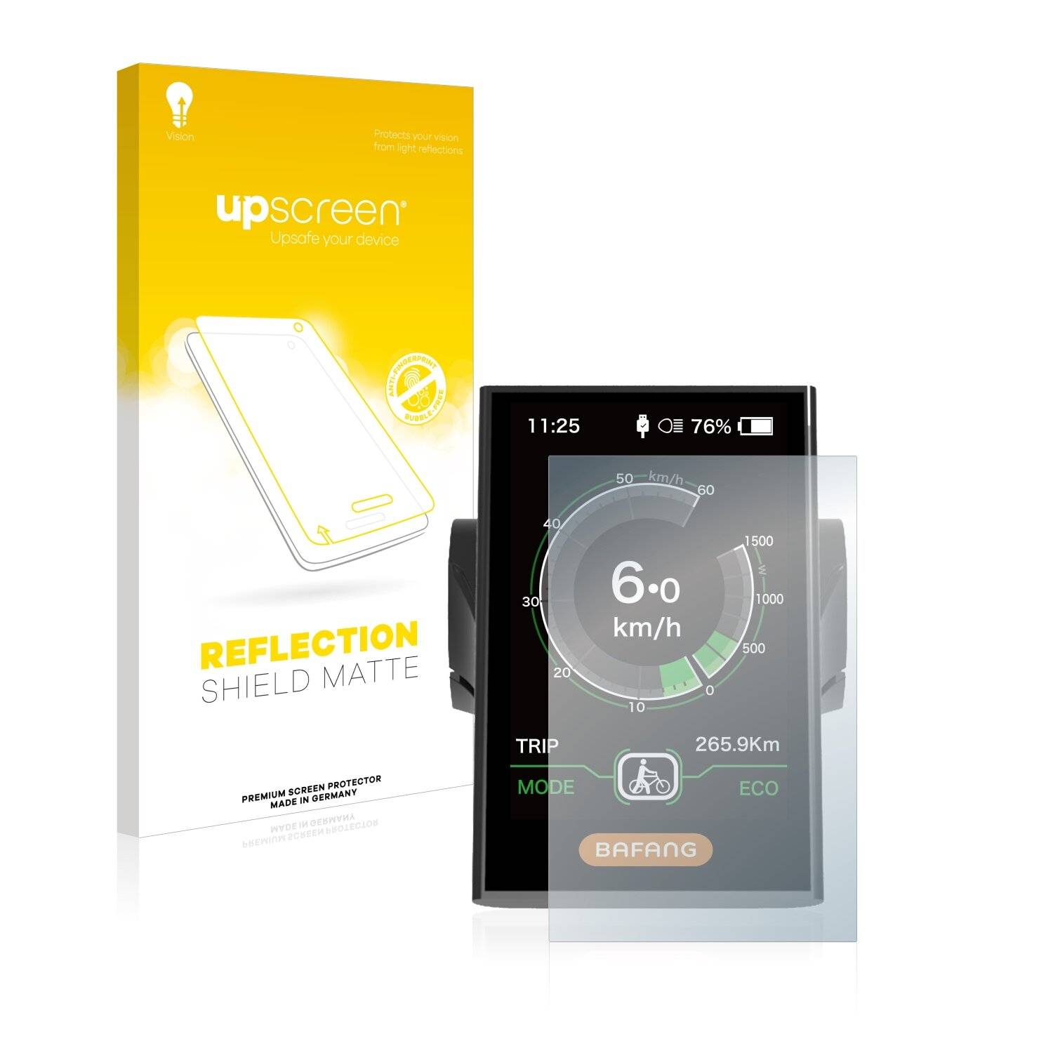 upscreen Reflection Shield Matte Premium Displayschutzfolie für Bafang DP