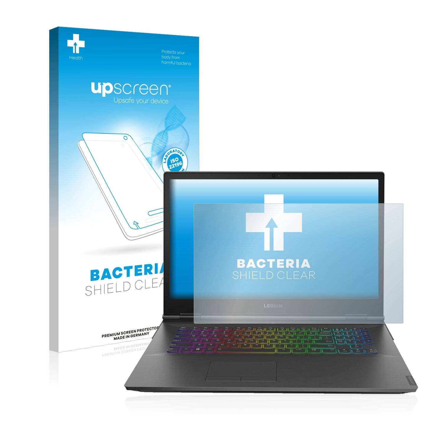 upscreen Bacteria Shield Clear Premium Antibakterielle Displayschutzfolie für Lenovo Legion