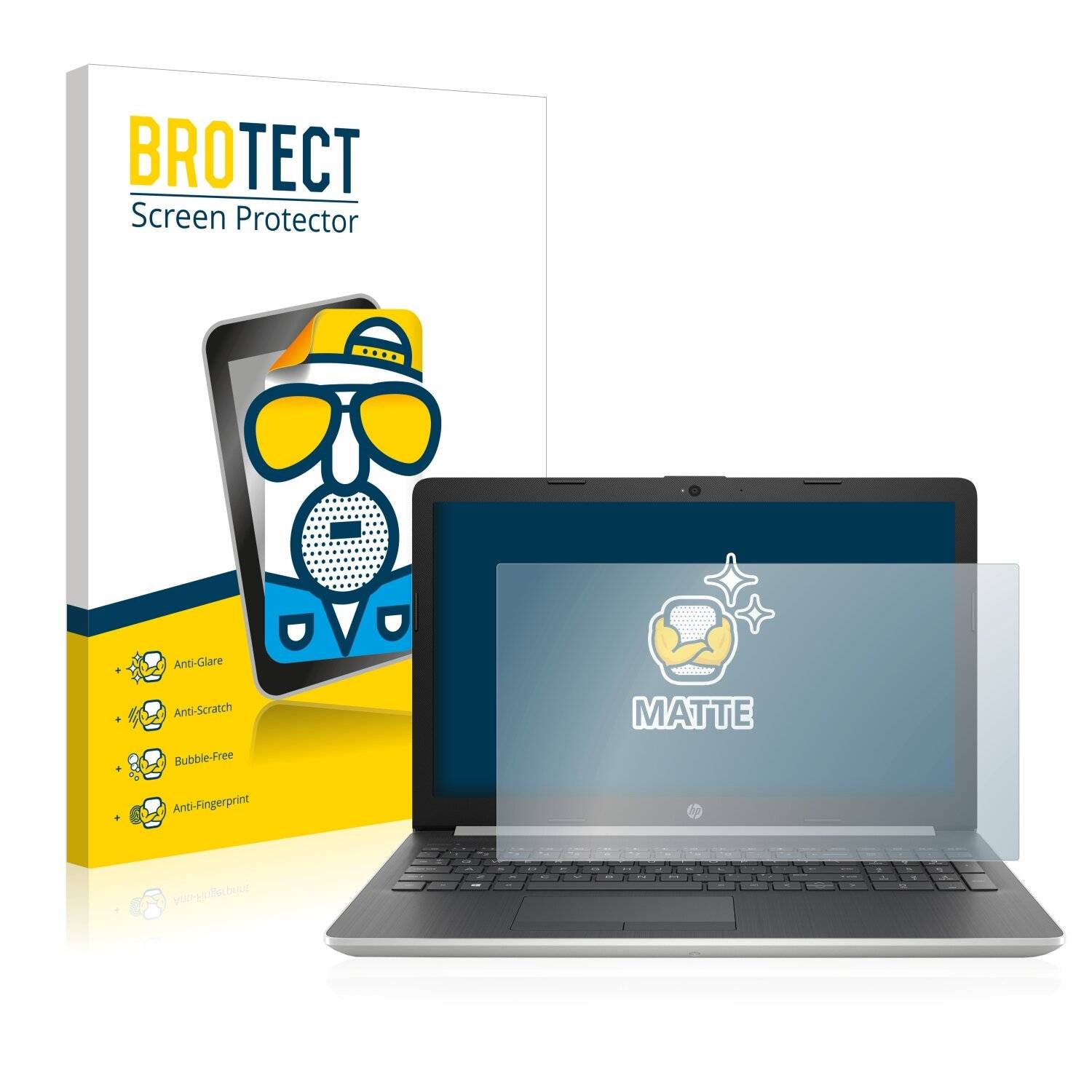 BROTECT Matte Displayschutzfolie für HP Pavilion 15-ec0315ng - Entspiegelt,