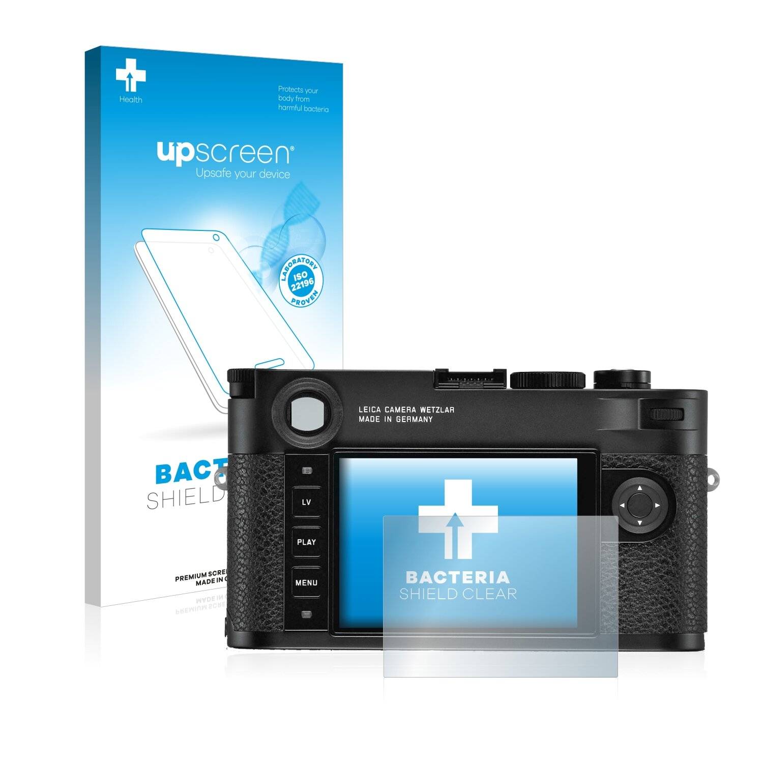 upscreen Bacteria Shield Clear Premium Antibakterielle Displayschutzfolie für Leica
