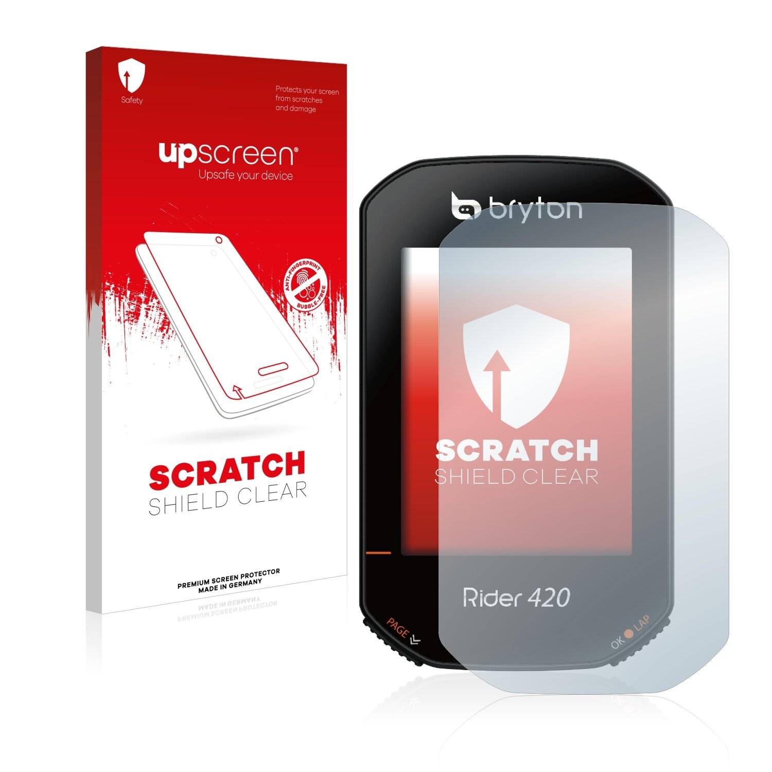 upscreen Scratch Shield Clear Premium Displayschutzfolie für Bryton Rider
