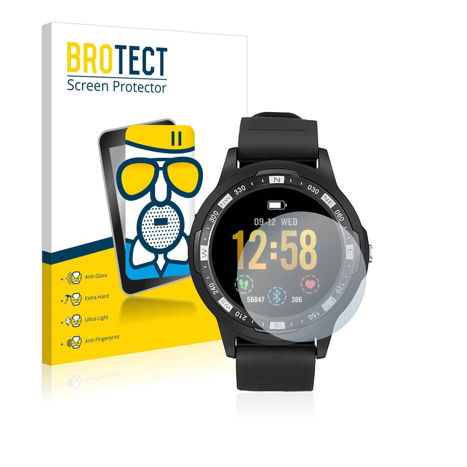 BROTECT AirGlass Matte Schutzglas Folie für Technaxx