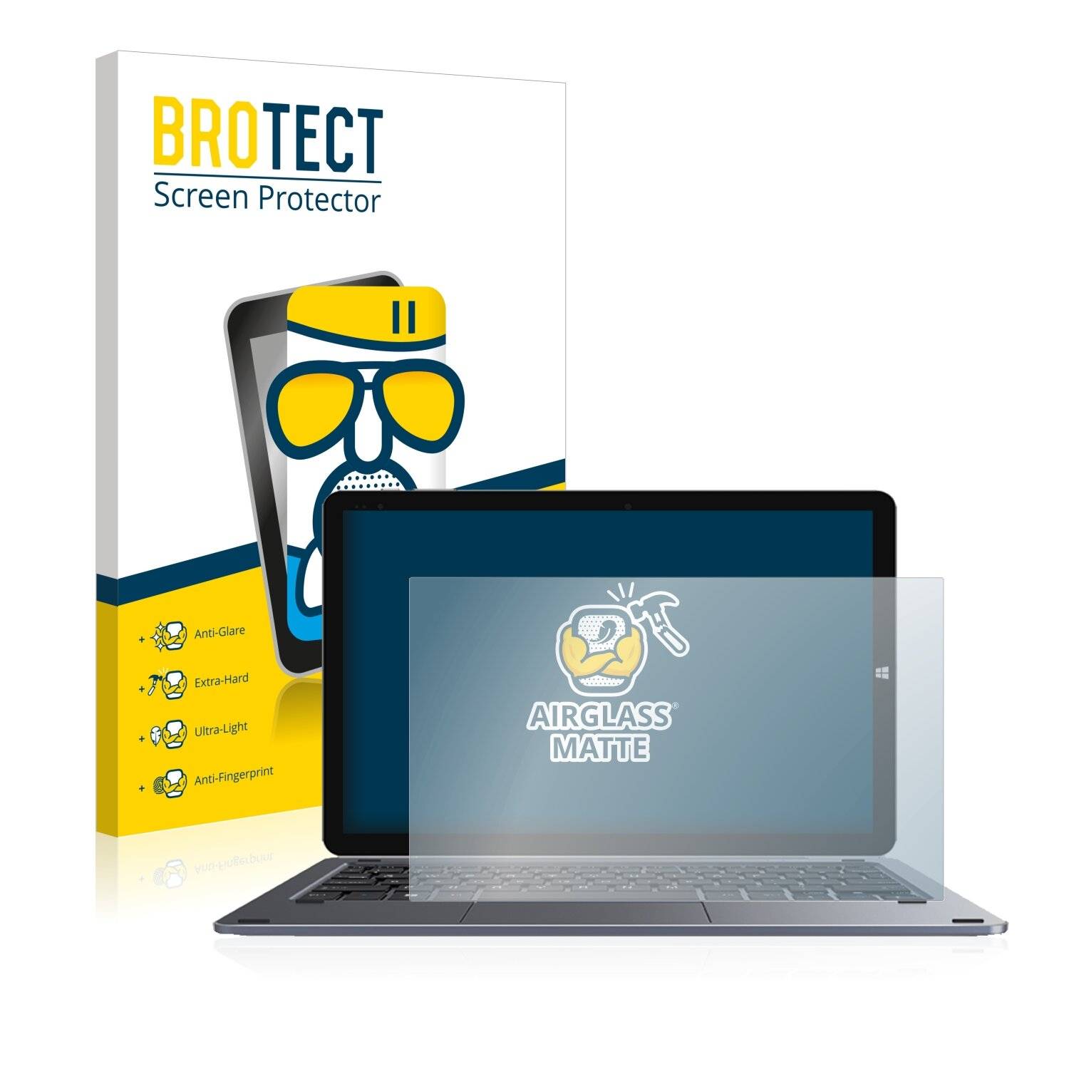 BROTECT AirGlass Matte Schutzglas Folie für Chuwi HeroBook