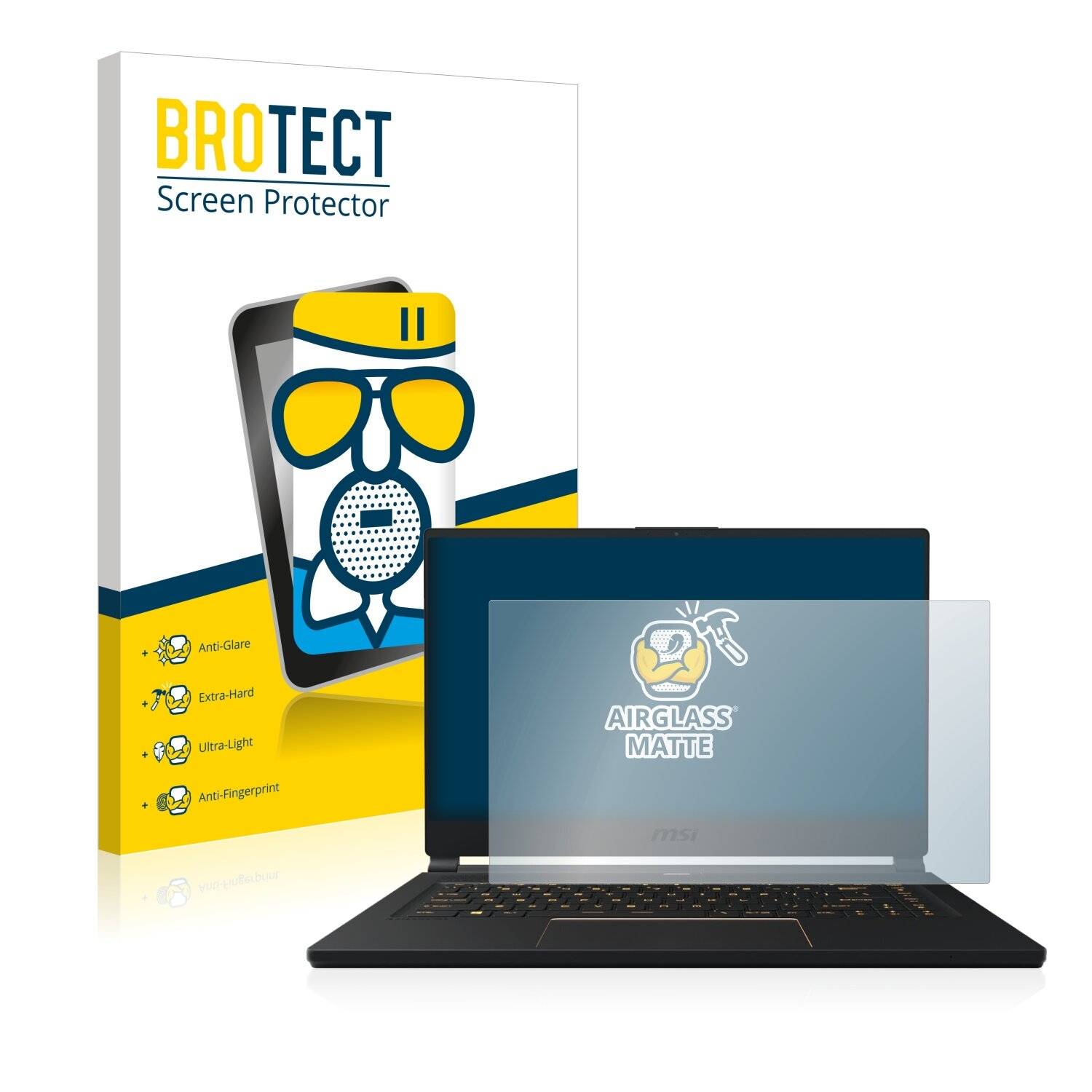 BROTECT AirGlass Matte Schutzglas Folie für MSI GE75