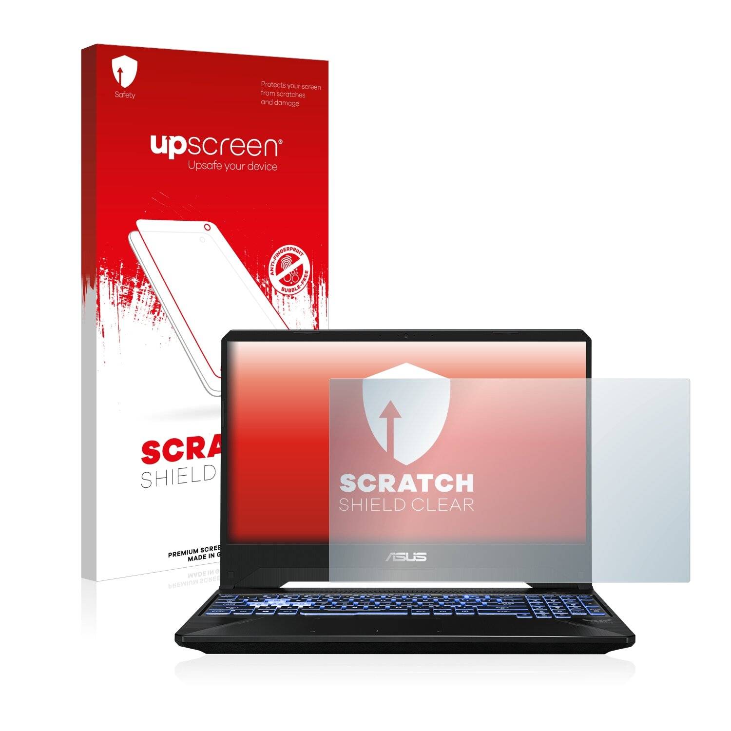 upscreen Scratch Shield Clear Premium Displayschutzfolie für Asus TUF Gaming