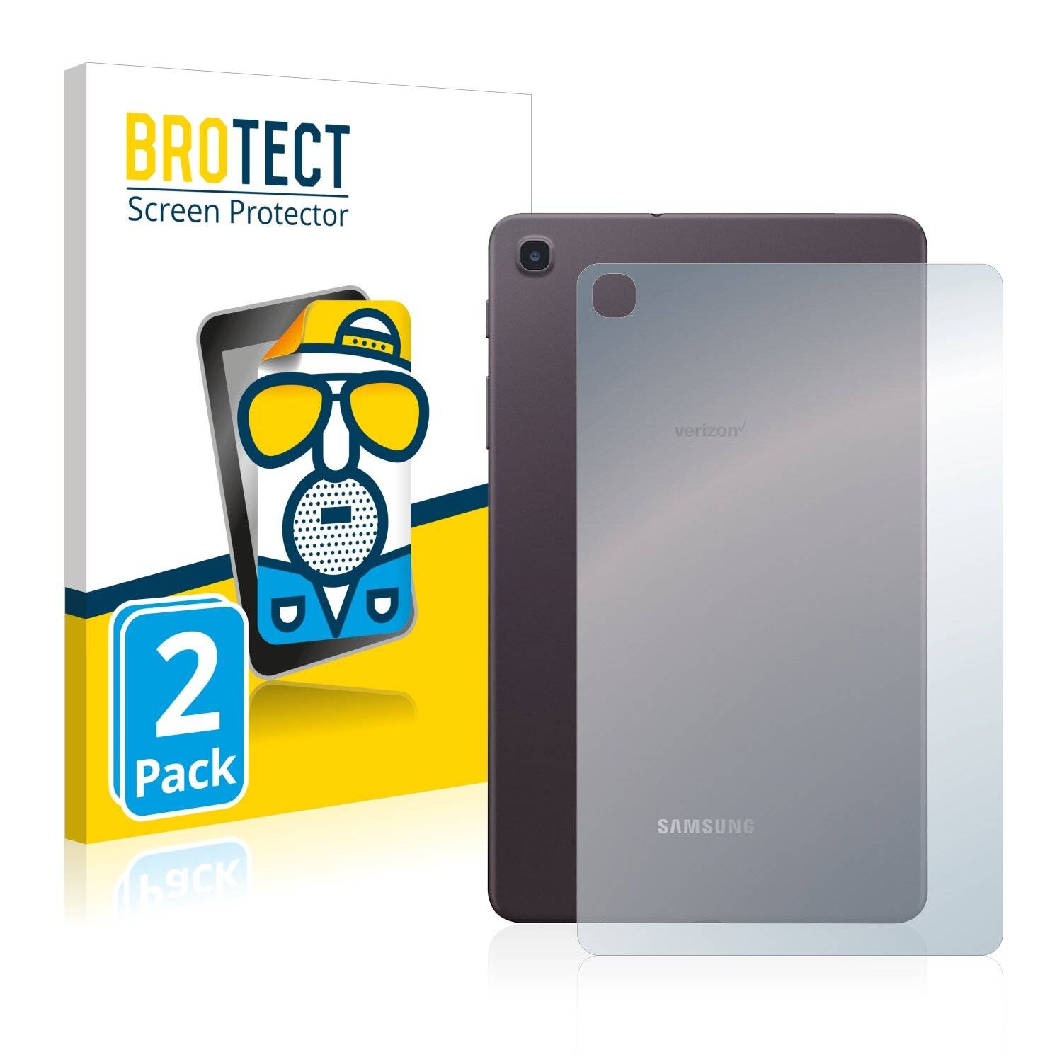 2x BROTECT Matte Displayschutzfolie für Samsung Galaxy Tab A 8.4 2020 (Rückseite) -