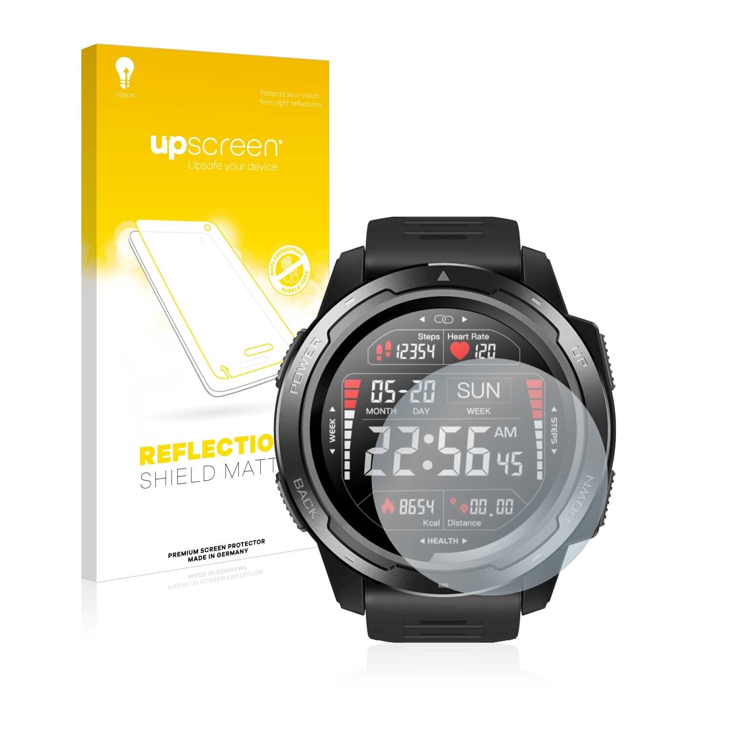 upscreen Reflection Shield Matte Premium Displayschutzfolie für Zeblaze Vibe