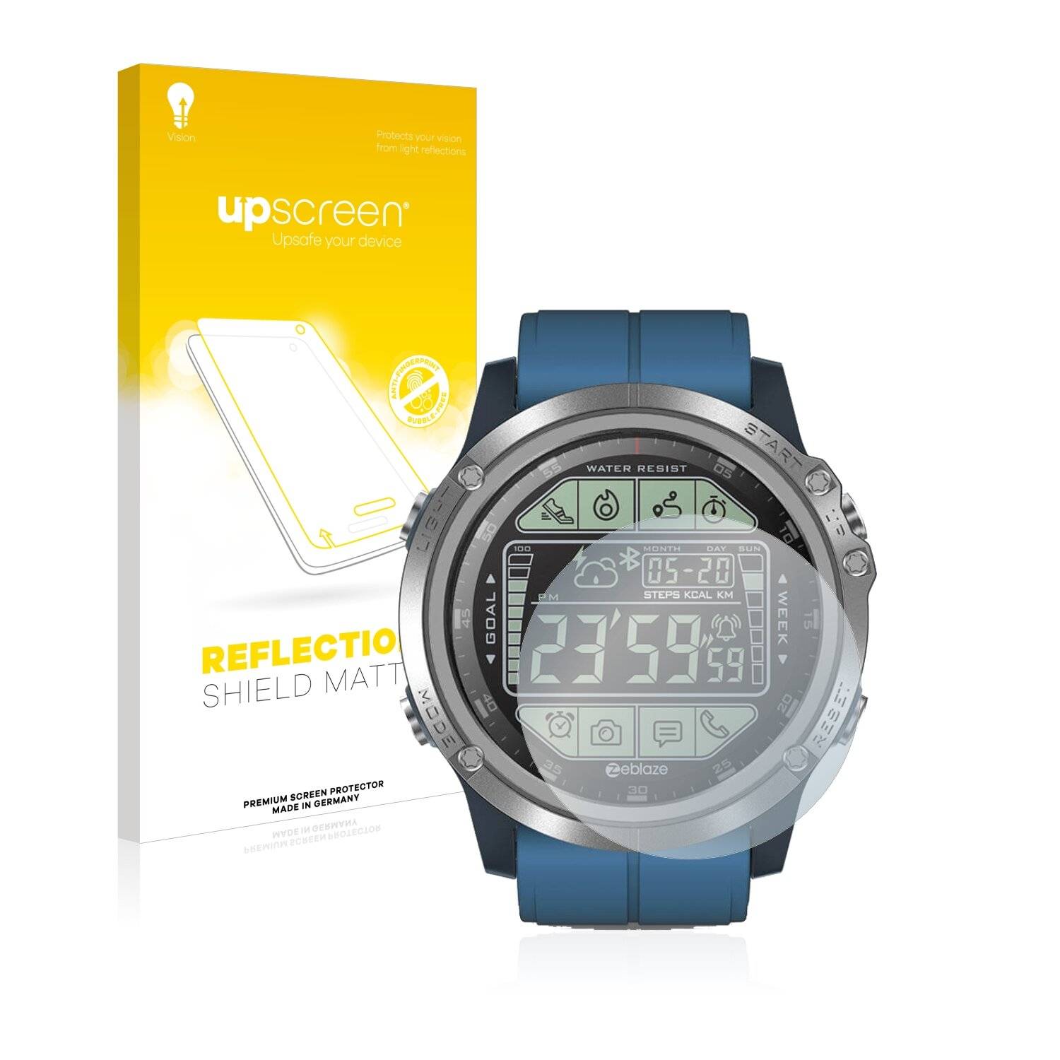 upscreen Reflection Shield Matte Premium Displayschutzfolie für Zeblaze Vibe