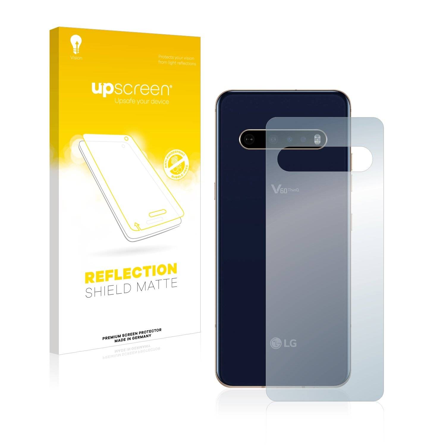 upscreen Reflection Shield Matte Premium Displayschutzfolie für LG V60 ThinQ