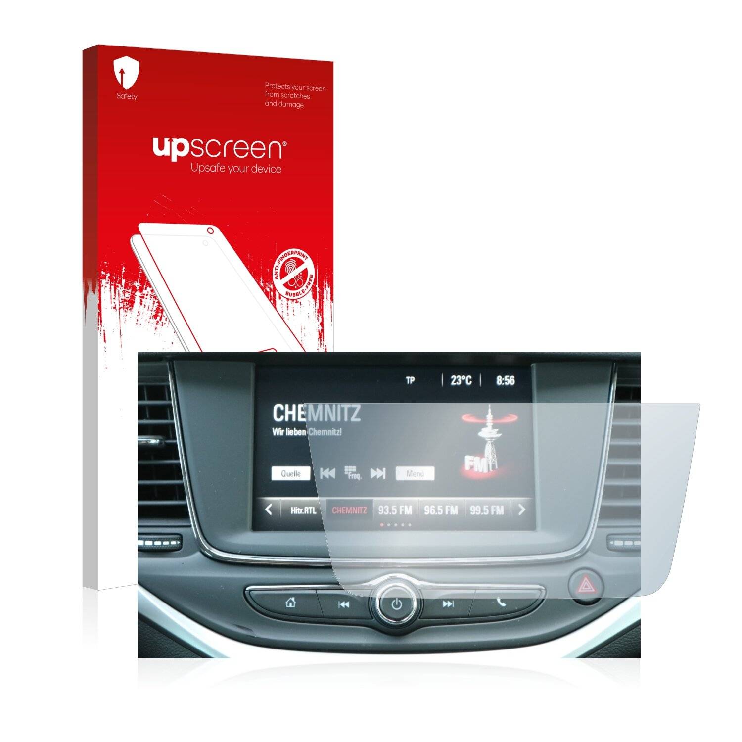 upscreen Scratch Shield Clear Premium Displayschutzfolie für Opel Grandland X Hybrid 2020