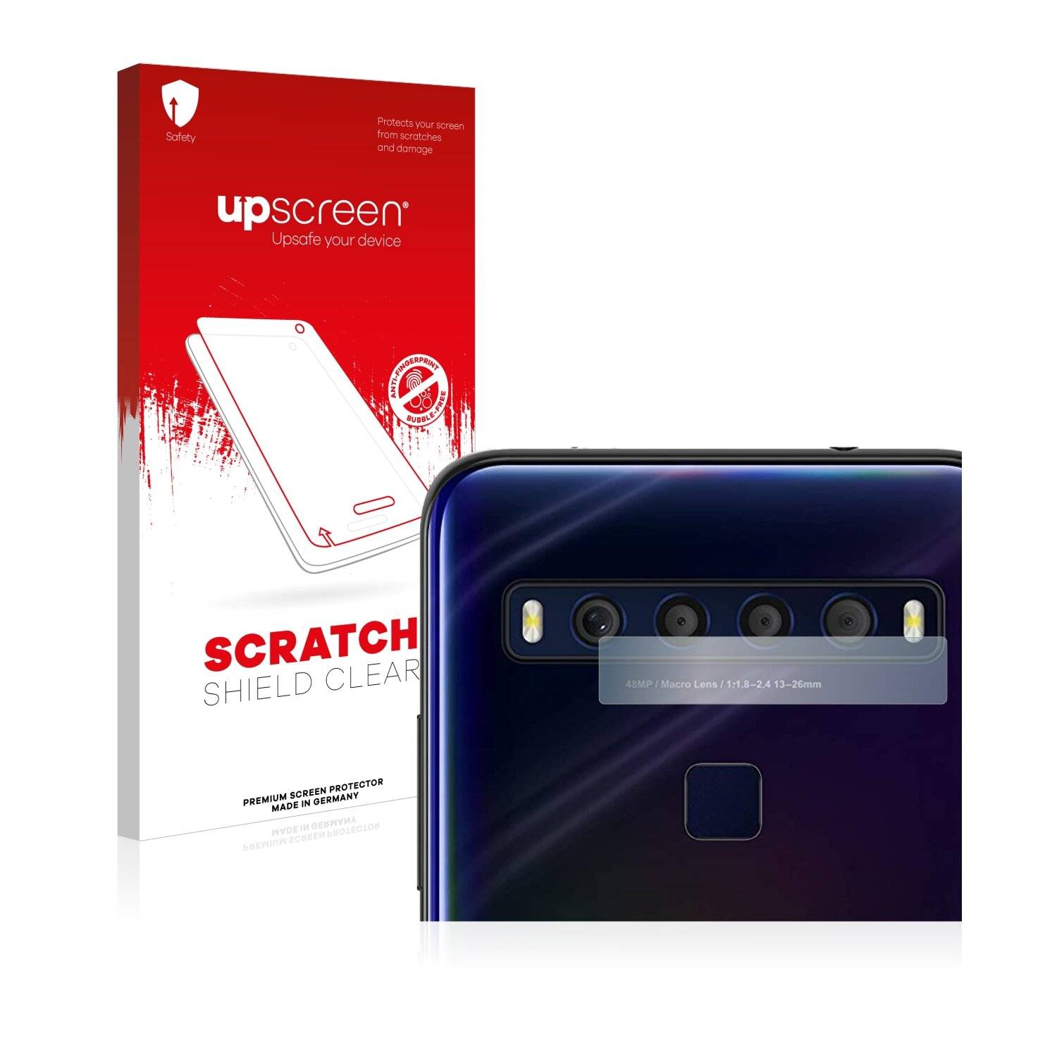 upscreen Scratch Shield Clear Premium Displayschutzfolie für TCL 10L (NUR