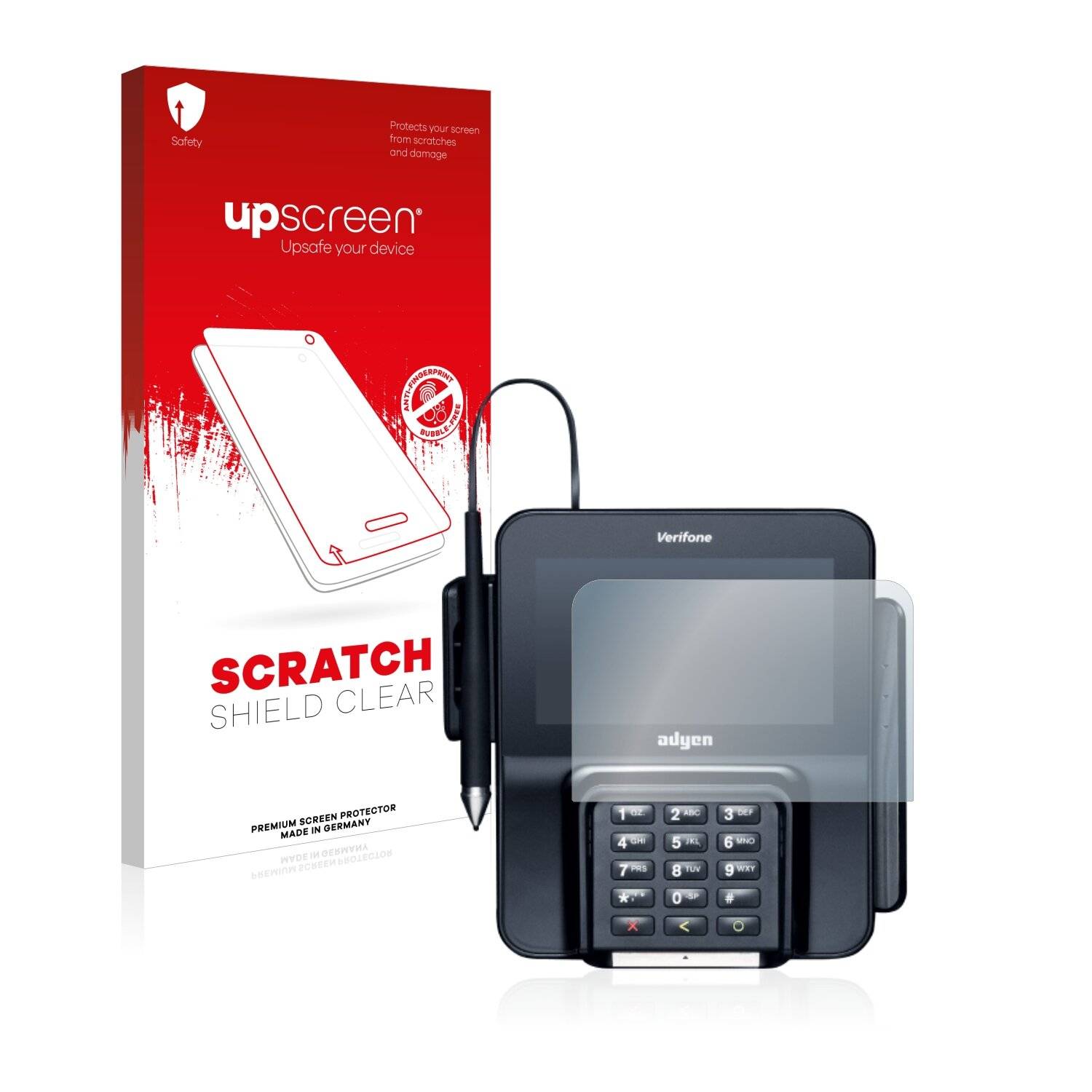 upscreen Scratch Shield Clear Premium Displayschutzfolie für Verifone