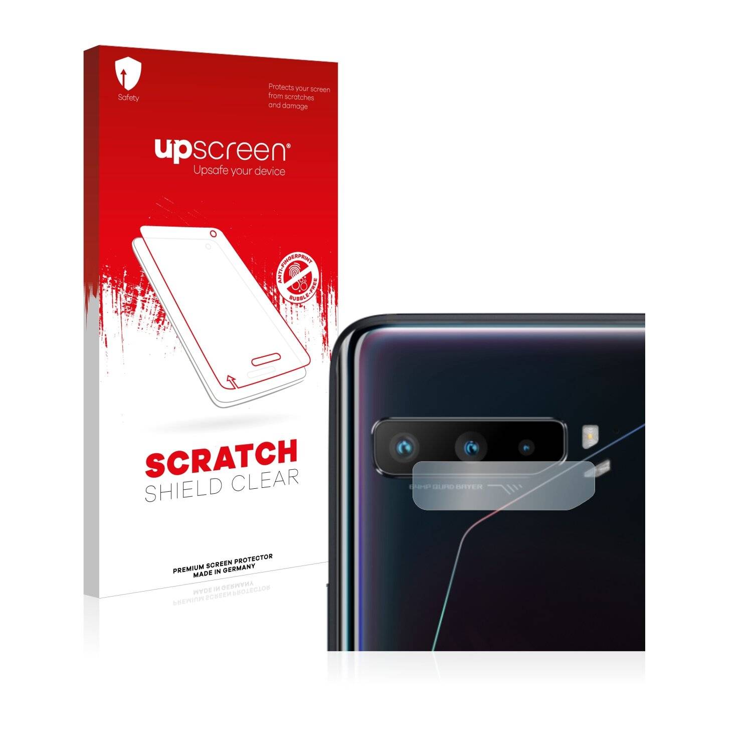 upscreen Scratch Shield Clear Premium Displayschutzfolie für Asus ROG Phone 3 ZS661KS (NUR
