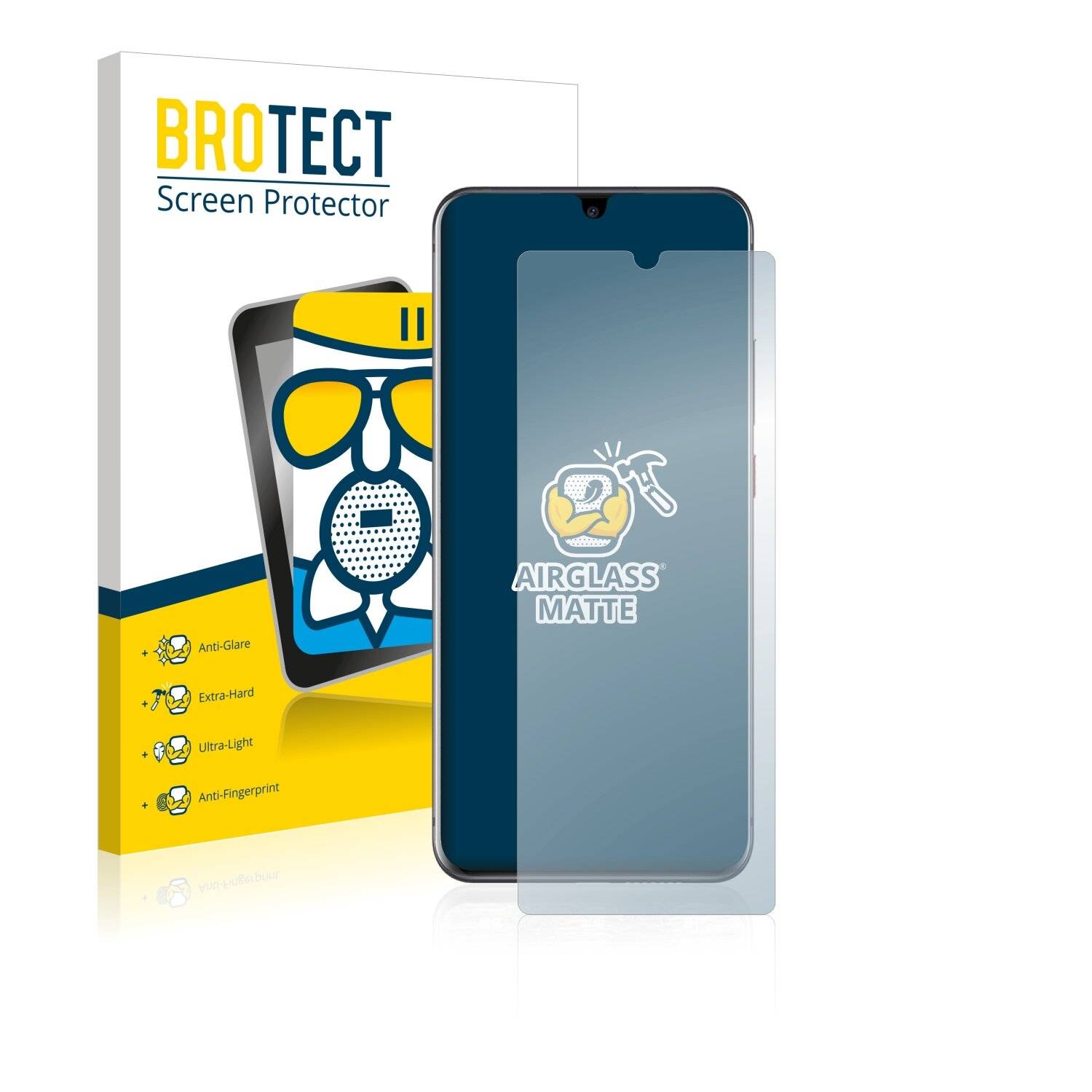 BROTECT AirGlass Matte Schutzglas Folie für ZTE Blade 20 Pro