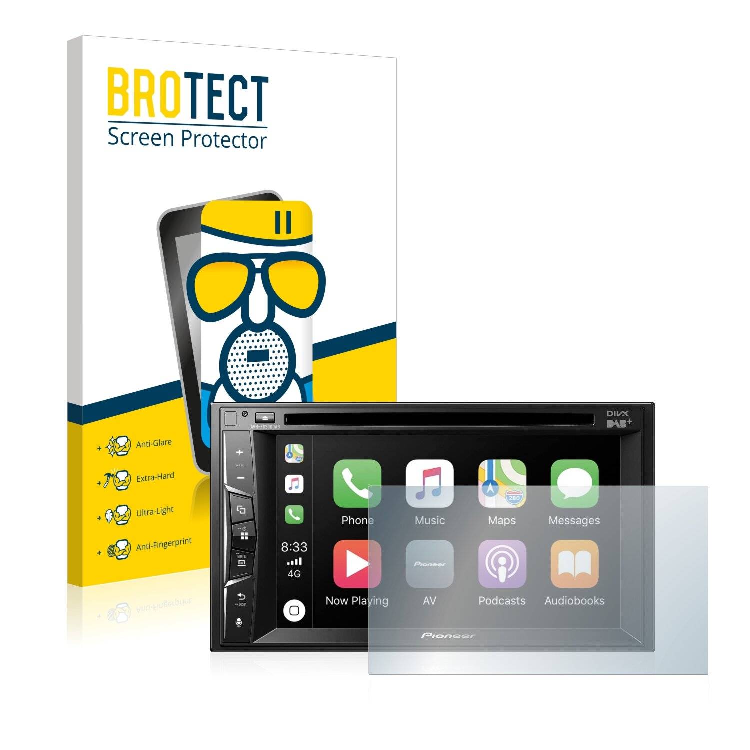 BROTECT AirGlass Matte Schutzglas Folie für Pioneer