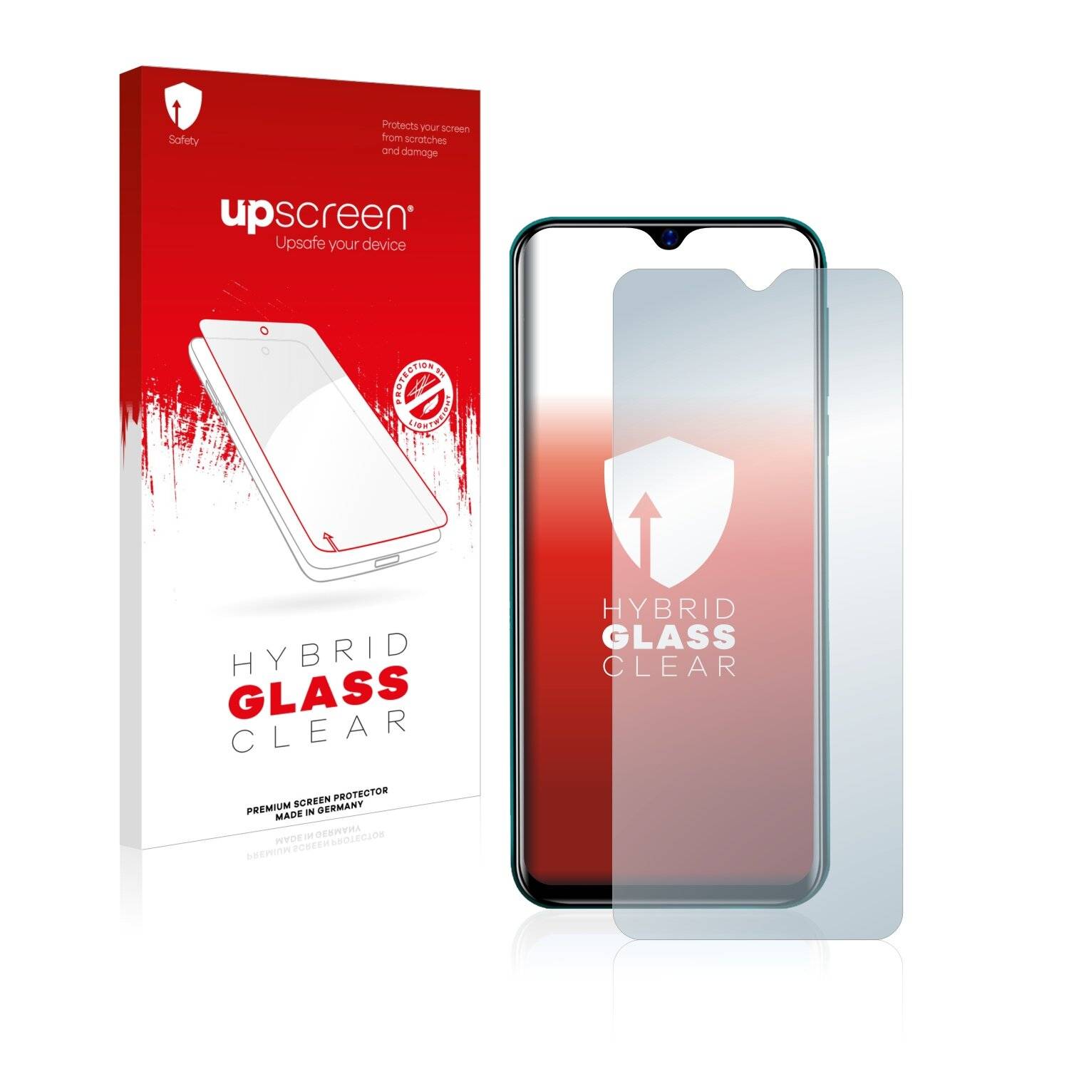 upscreen Hybrid Glass Clear Premium Schutzglas Folie für Blackview A60