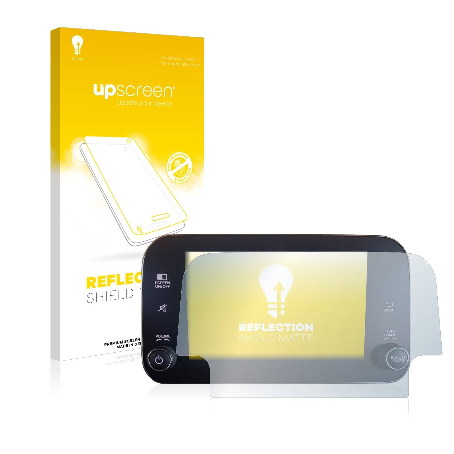 upscreen Reflection Shield Matte Premium Displayschutzfolie für Fiat 500L Wagon 2017-2019