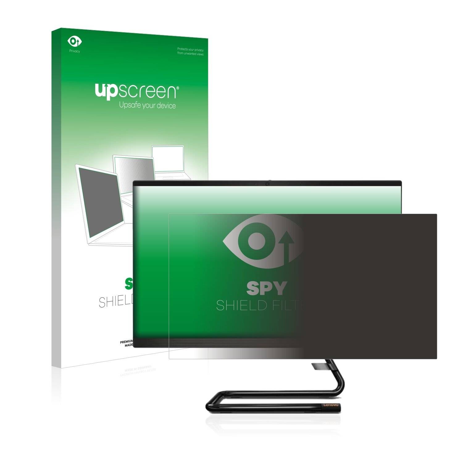 upscreen Spy Shield Filter Premium Blickschutzfilter für Lenovo IdeaCentre AIO