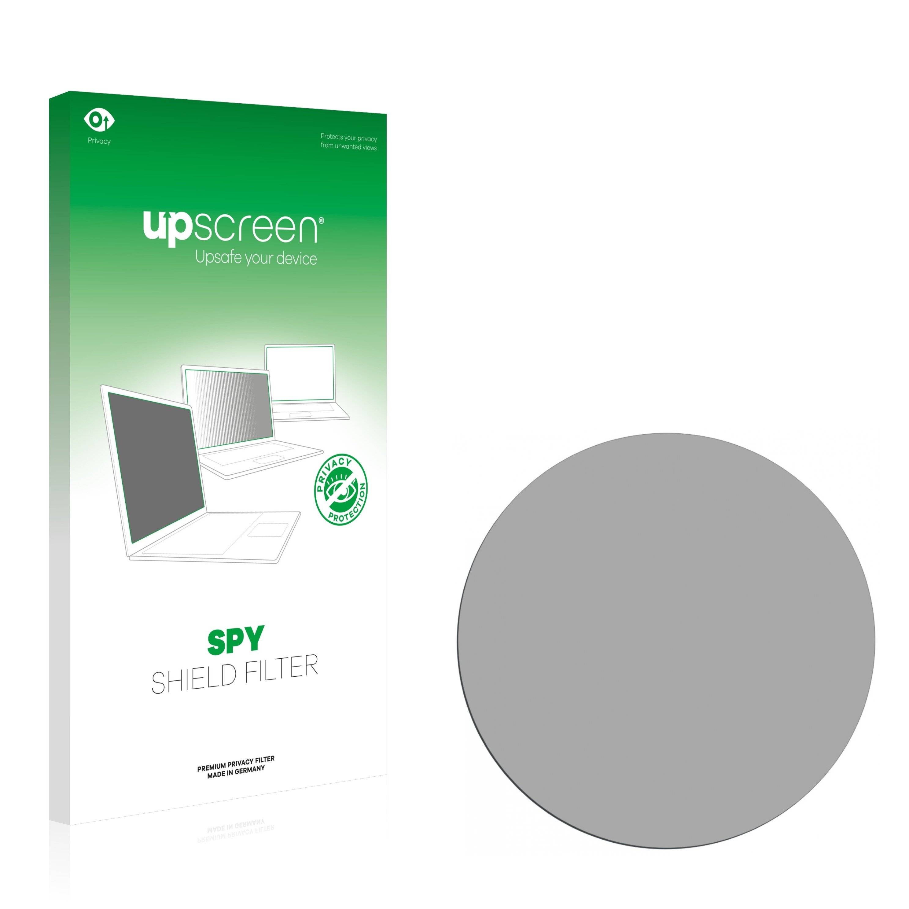 upscreen Spy Shield Filter Premium Blickschutzfilter für Kreisrunde Displays (Durchmesser: