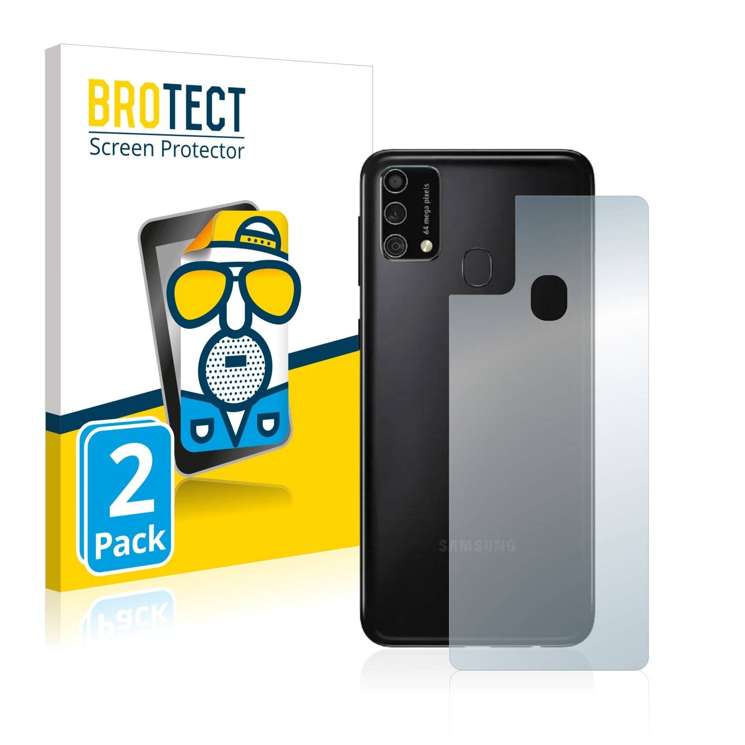 2x BROTECT Matte Displayschutzfolie für Samsung Galaxy M21s (Rückseite) - Entspiegelt,