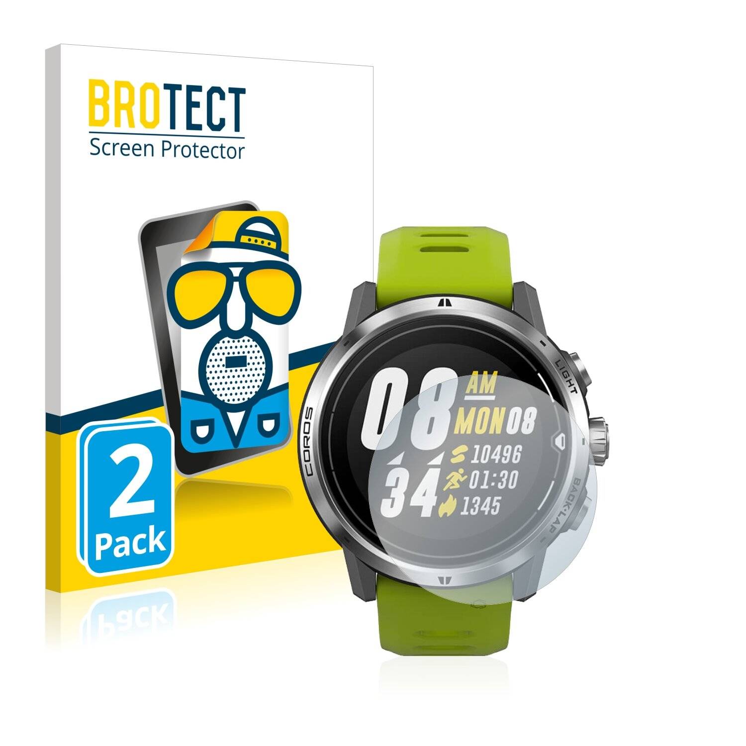 2x BROTECT Matte Displayschutzfolie für Coros Apex Pro - Entspiegelt,
