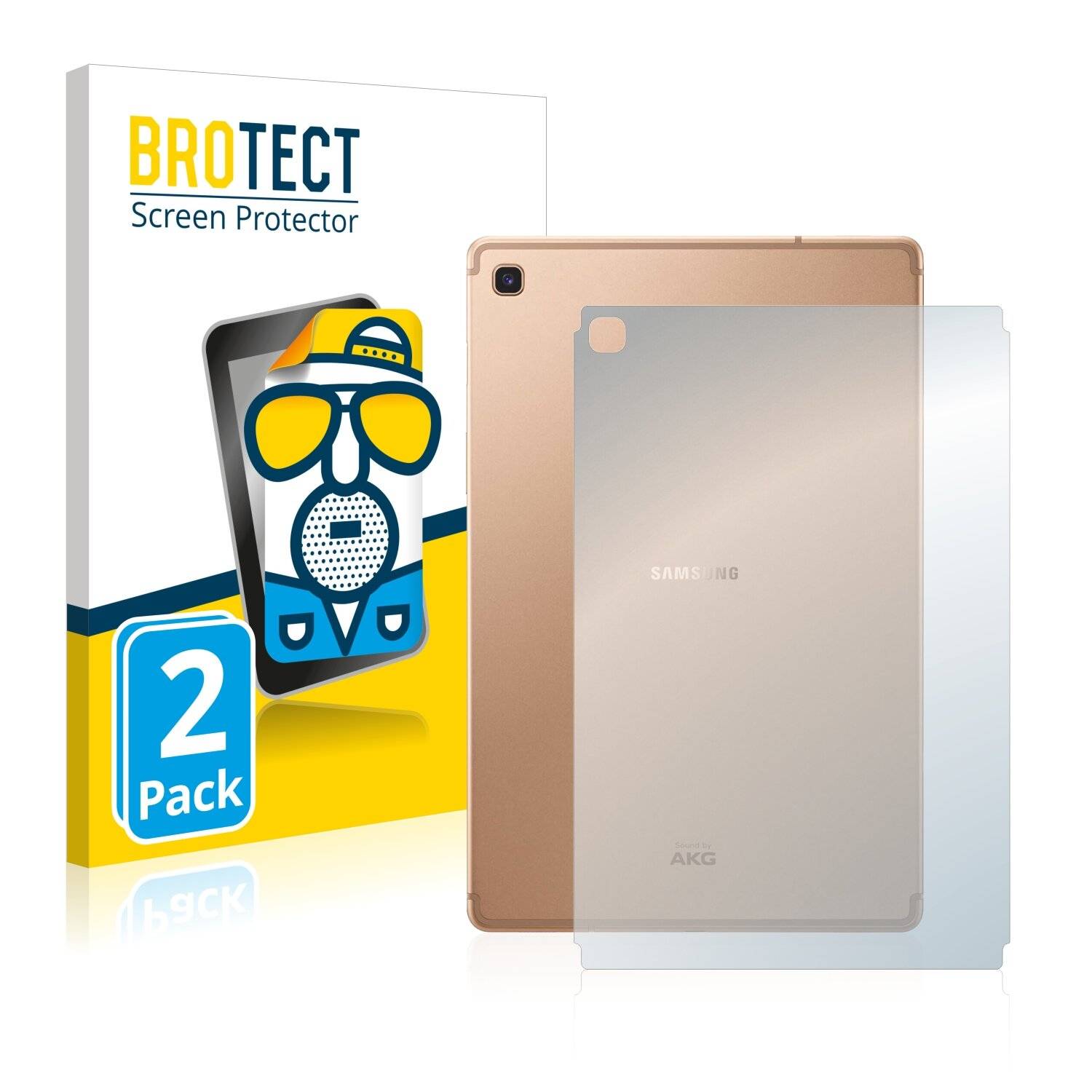2x BROTECT Matte Displayschutzfolie für Samsung Galaxy Tab S5e WiFi 2019 (Rückseite) -