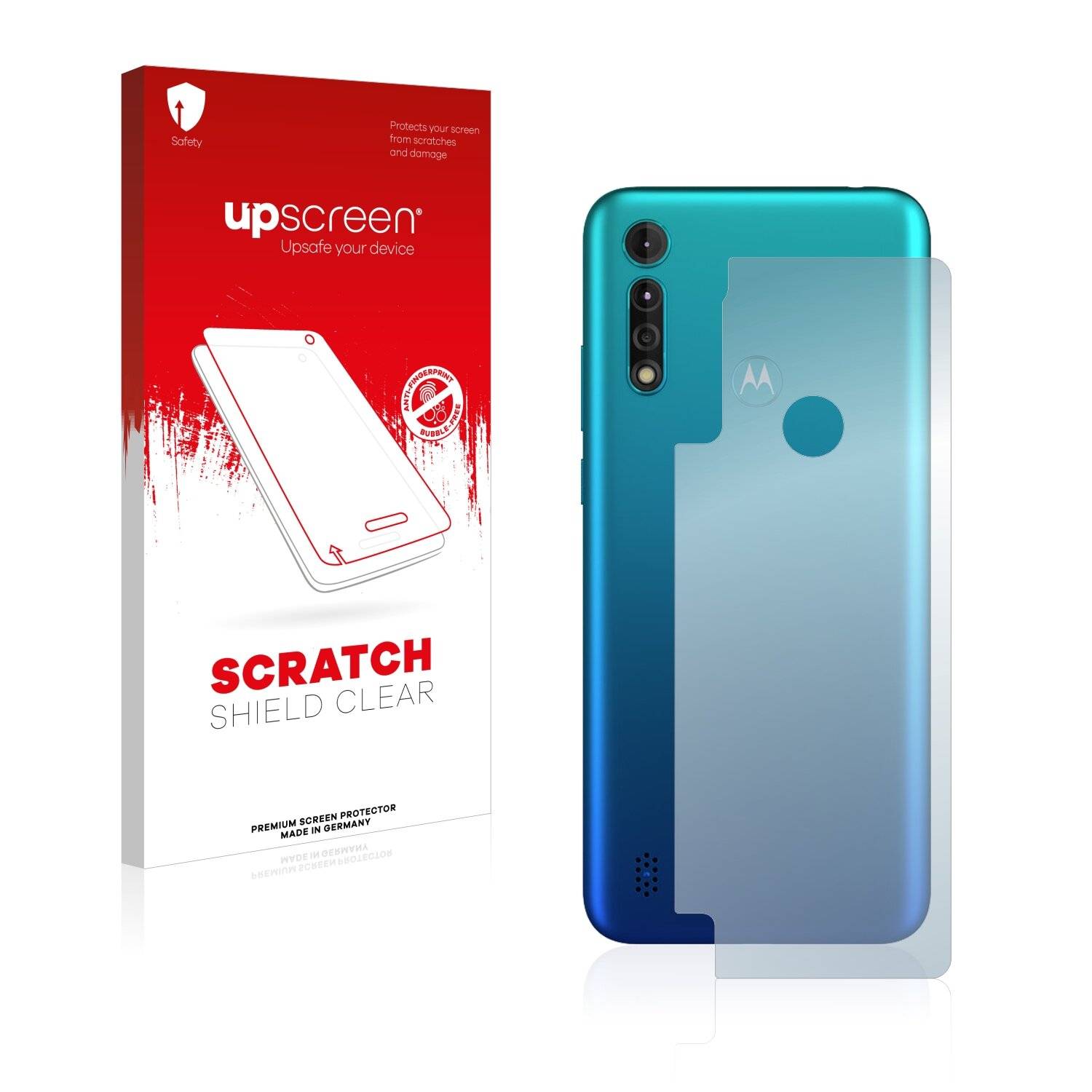 upscreen Scratch Shield Clear Premium Displayschutzfolie für Motorola Moto G8 Power Lite