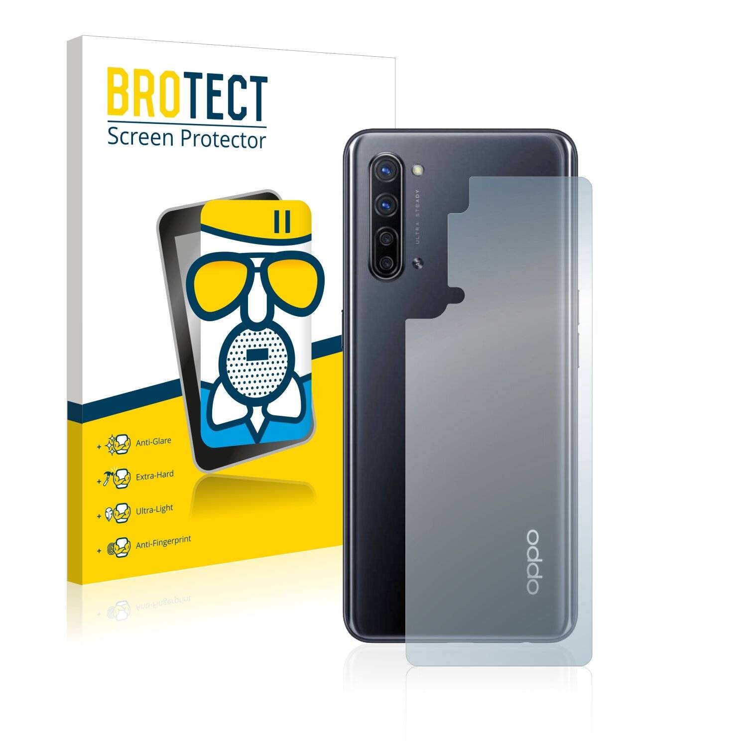 BROTECT AirGlass Matte Schutzglas Folie für Oppo Find X2 Lite