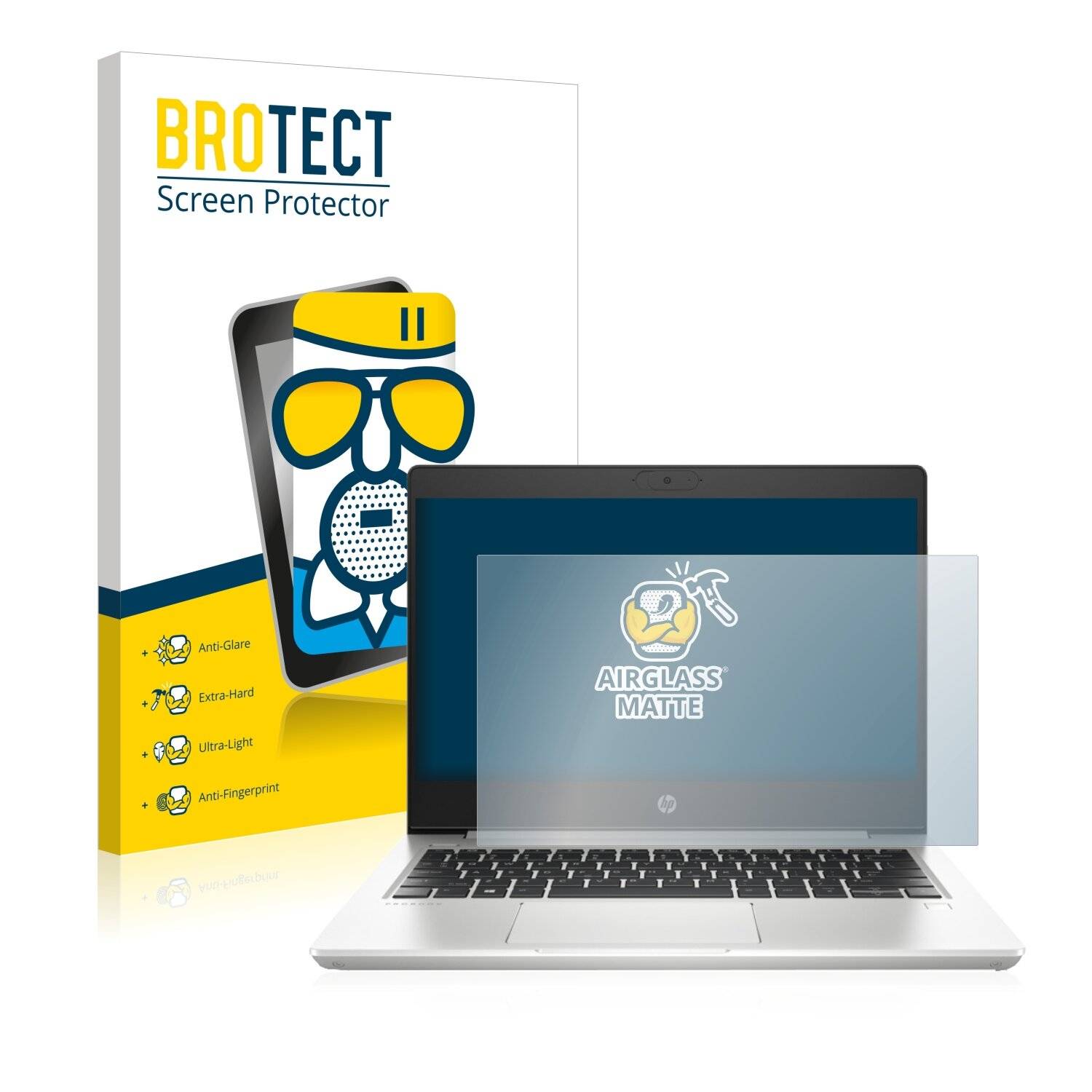 BROTECT AirGlass Matte Schutzglas Folie für HP ProBook 430