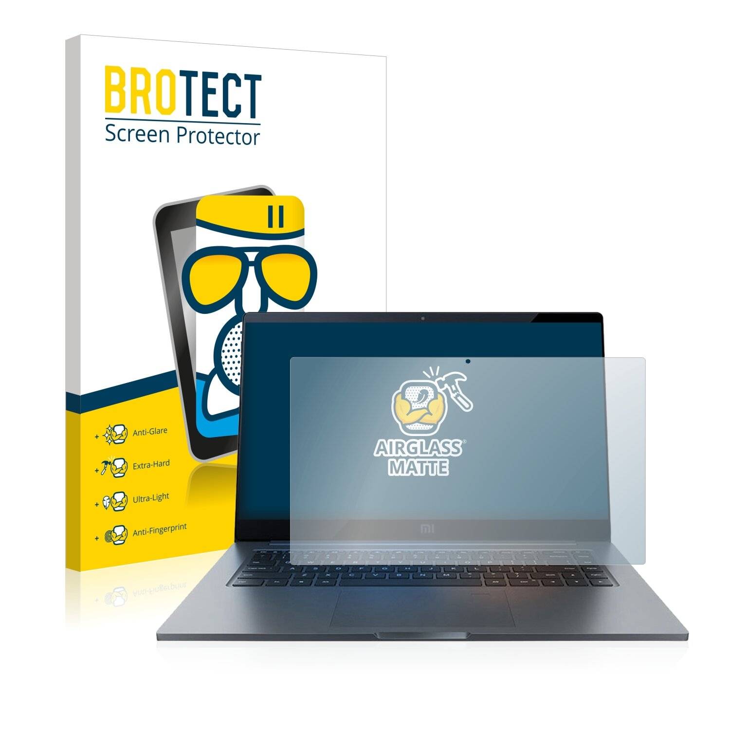 BROTECT AirGlass Matte Schutzglas Folie für Xiaomi Mi Notebook Pro