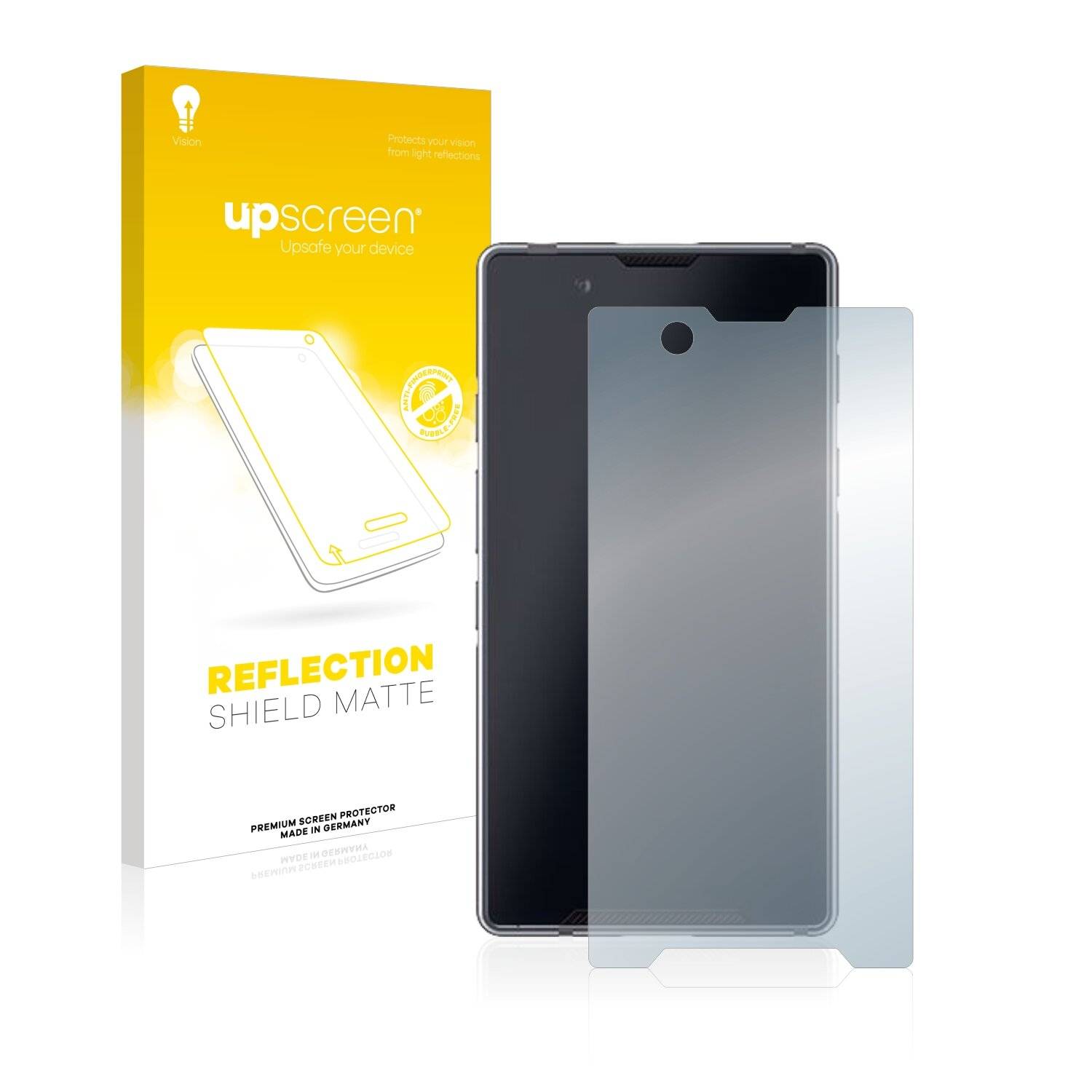 upscreen Reflection Shield Matte Premium Displayschutzfolie für Bittium Tough Mobile