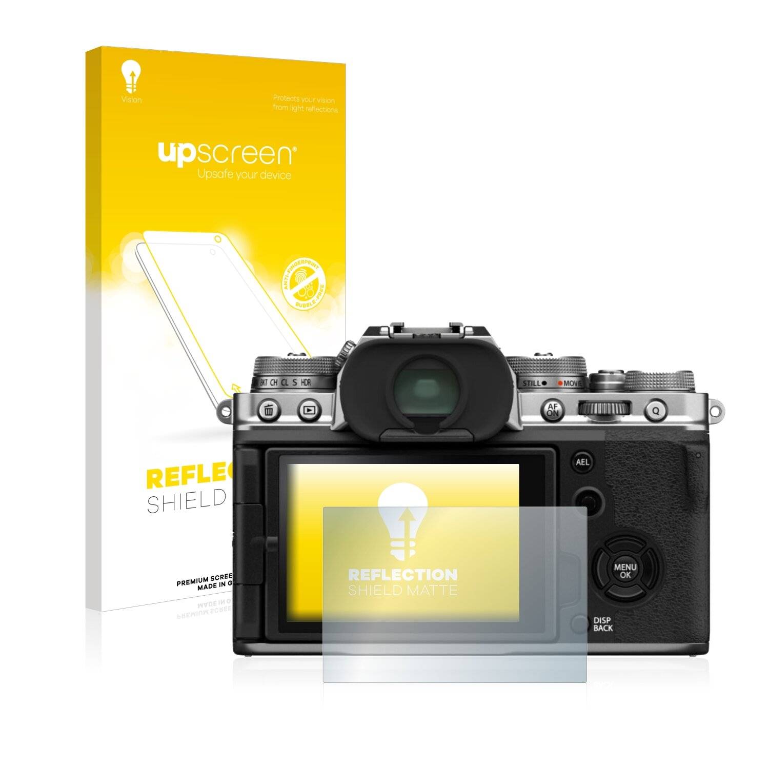 upscreen Reflection Shield Matte Premium Displayschutzfolie für Fujifilm