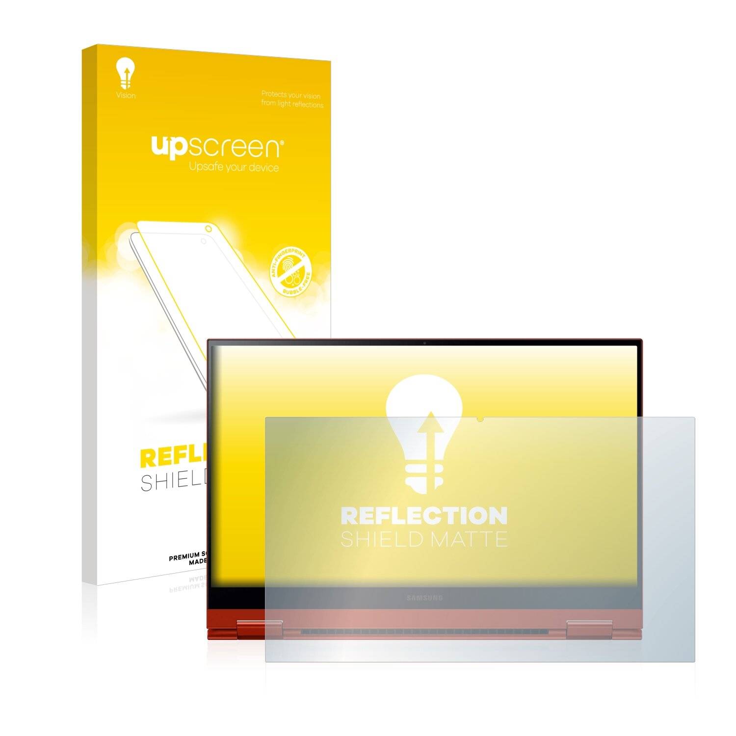 upscreen Reflection Shield Matte Premium Displayschutzfolie für Samsung Galaxy Chromebook