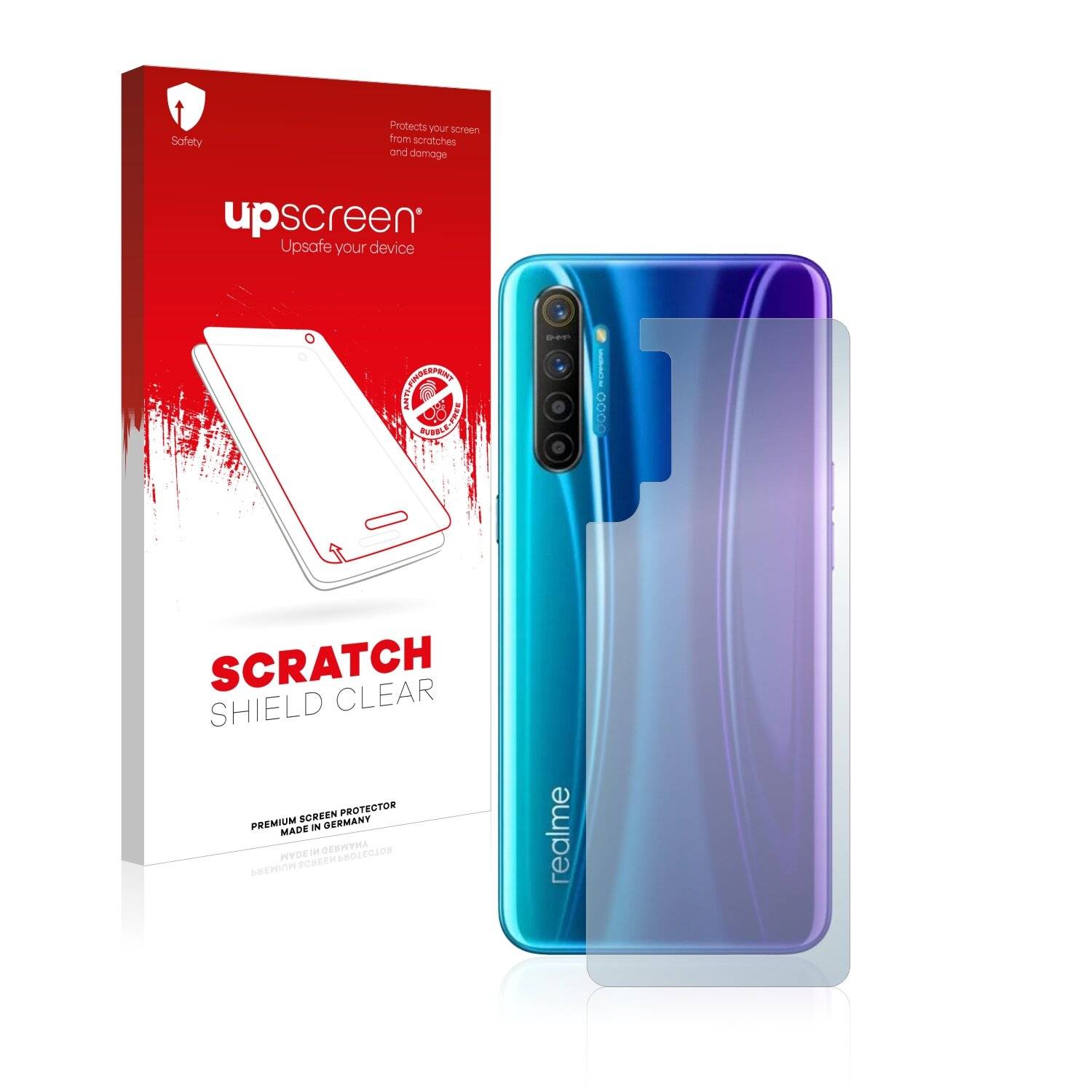 upscreen Scratch Shield Clear Premium Displayschutzfolie für Realme X2