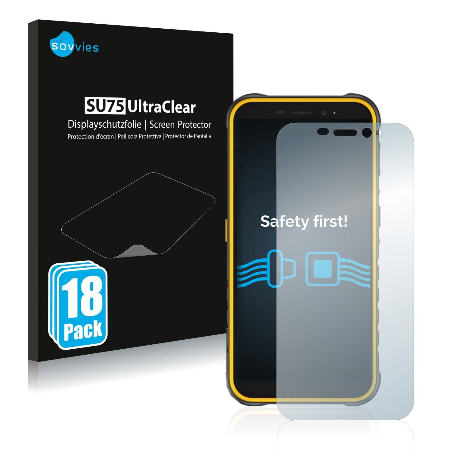 18x Savvies SU75 Displayschutzfolie für Ulefone Armor