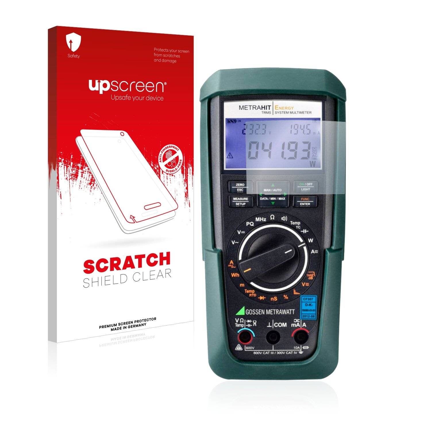 upscreen Scratch Shield Clear Premium Displayschutzfolie für Gossen Metrawatt Metrahit