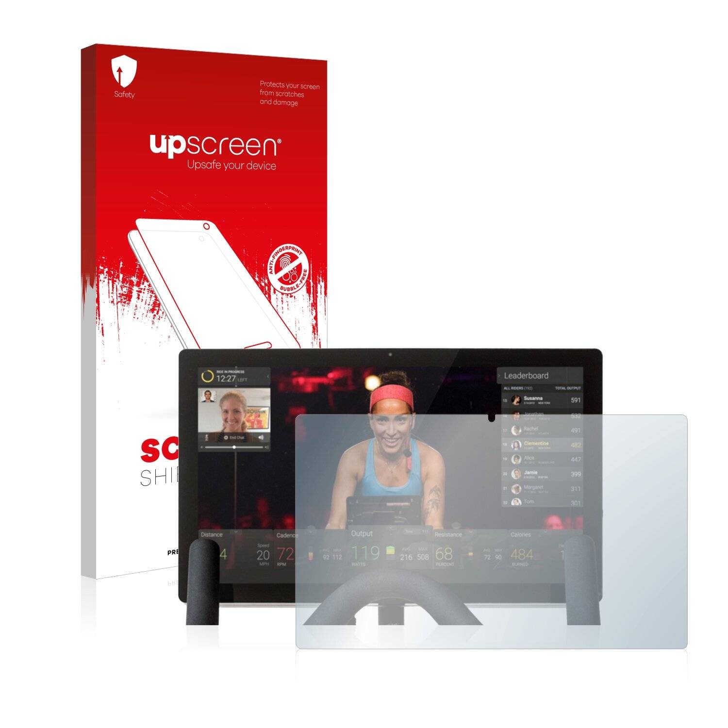 upscreen Scratch Shield Clear Premium Displayschutzfolie für Peloton