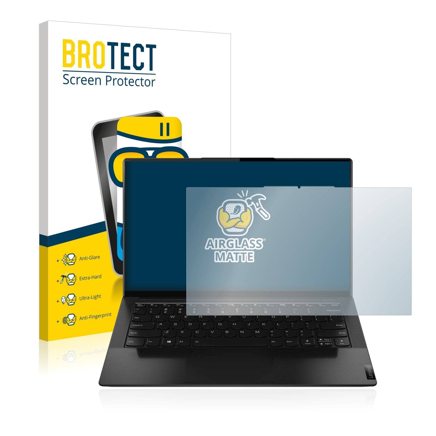 BROTECT AirGlass Matte Schutzglas Folie für Lenovo Yoga Slim 9i
