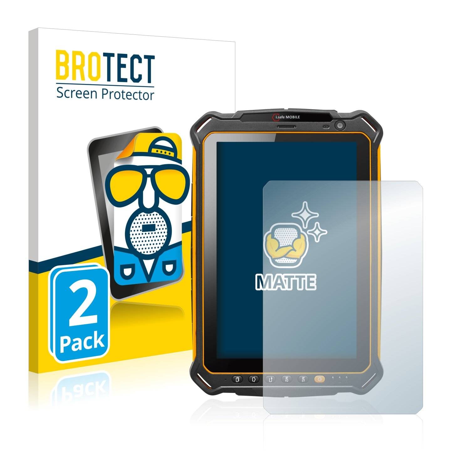 2x BROTECT Matte Displayschutzfolie für i.safe IS930.2 - Entspiegelt,