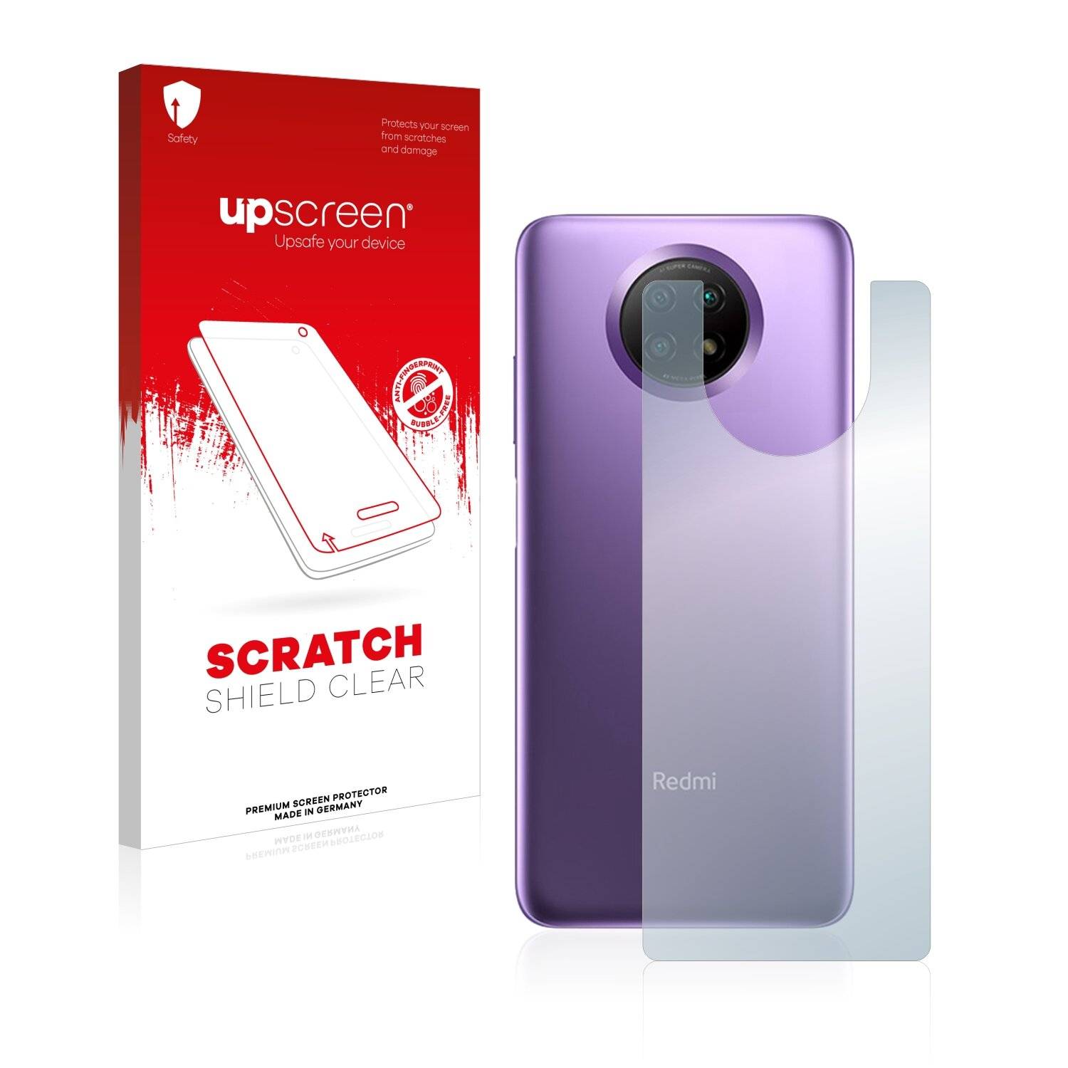 upscreen Scratch Shield Clear Premium Displayschutzfolie für Xiaomi Redmi Note 9 5G