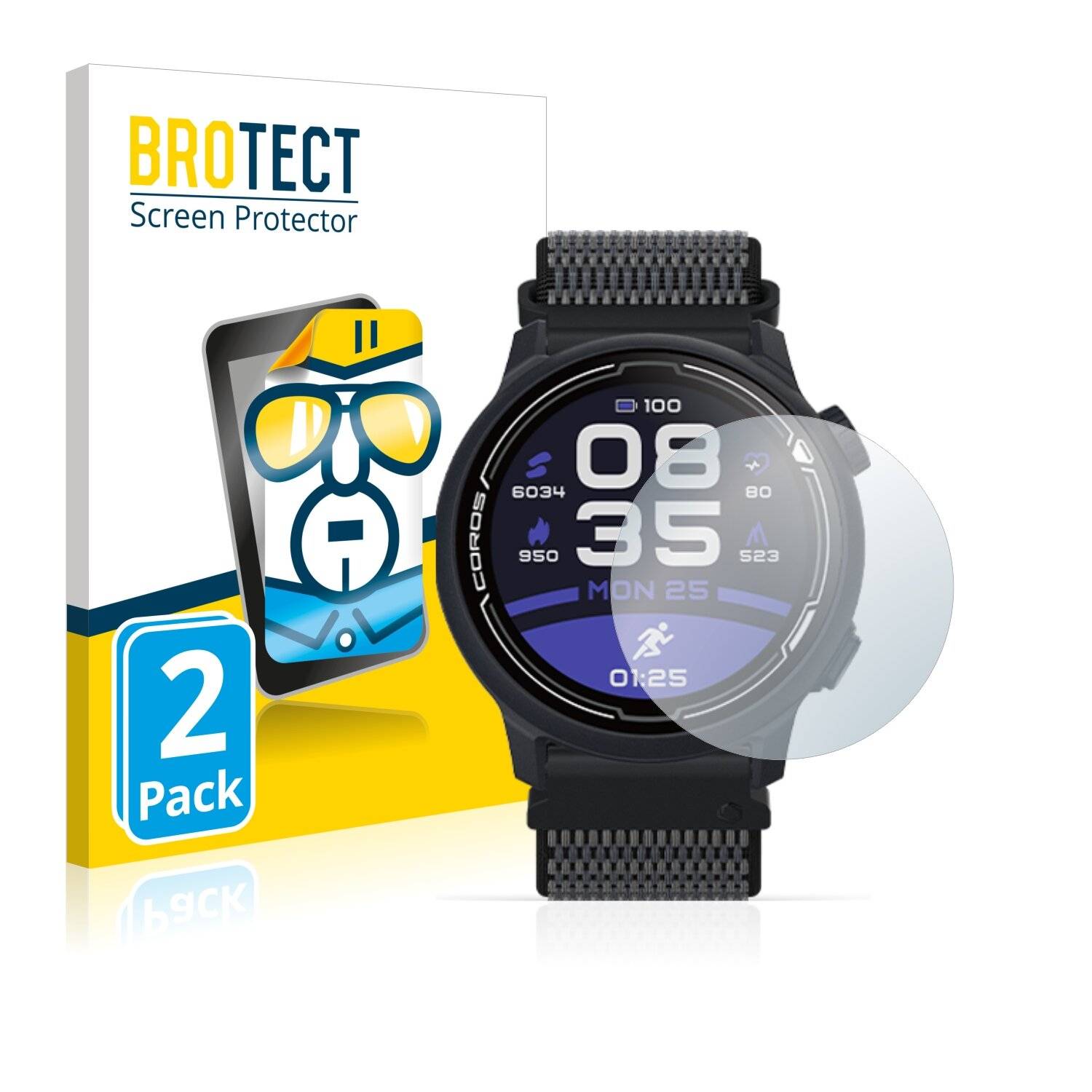 2x BROTECT HD-Clear Displayschutzfolie für Coros Pace