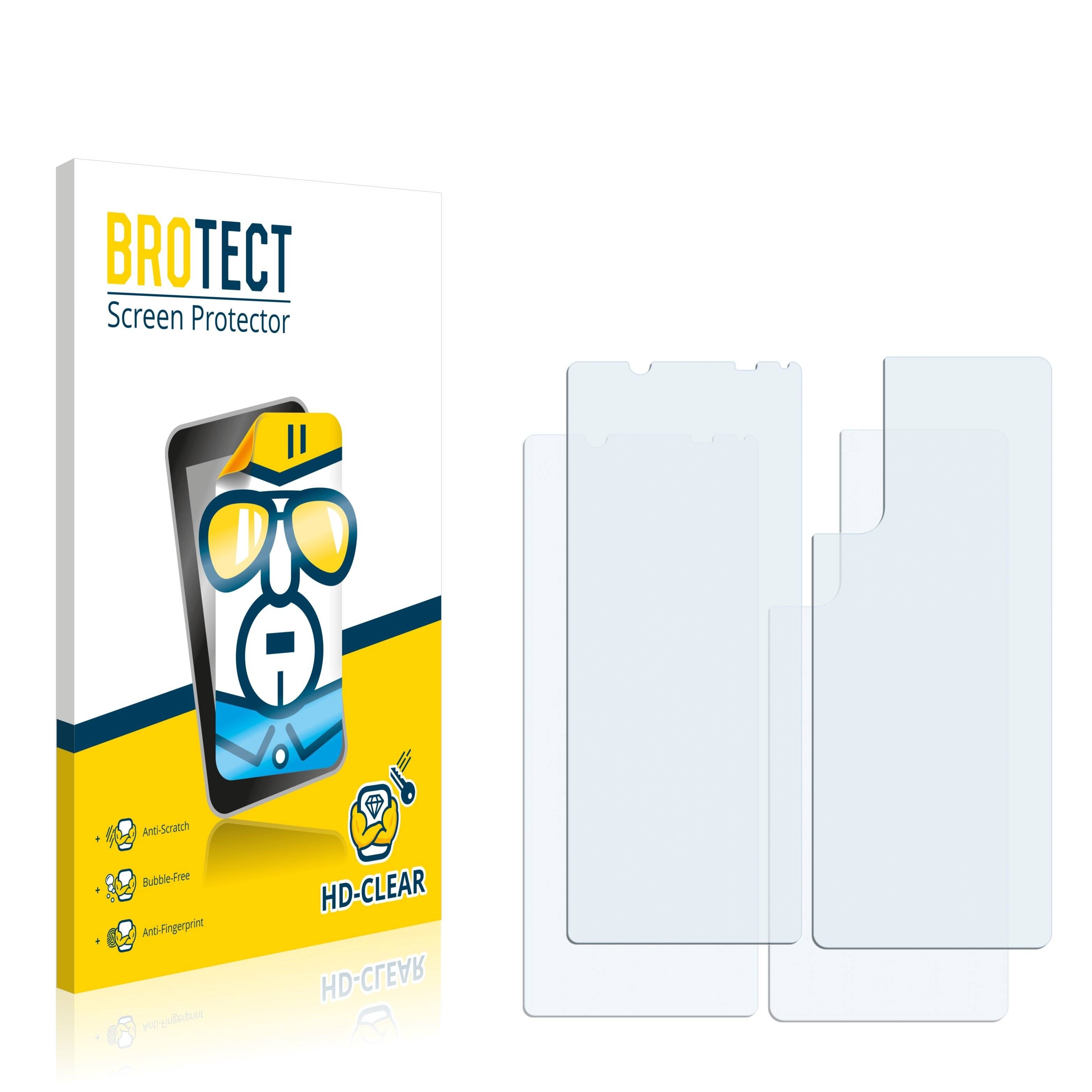 2x BROTECT HD-Clear Displayschutzfolie für Sony Xperia 5 II (Vorder +