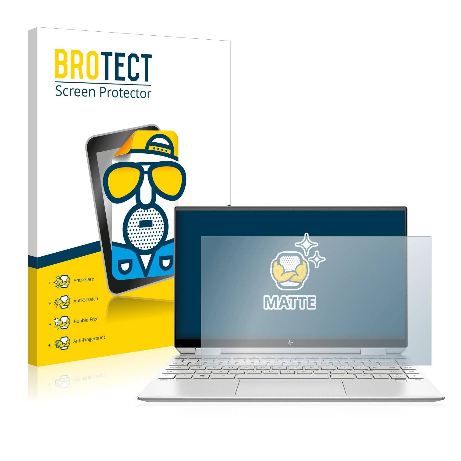 BROTECT Matte Displayschutzfolie für HP Spectre x360 13-aw0016ng - Entspiegelt,