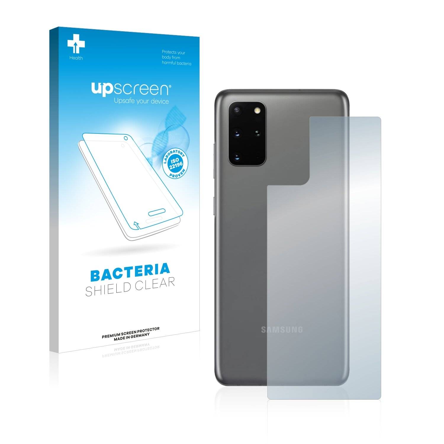 upscreen Bacteria Shield Clear Premium Antibakterielle Displayschutzfolie für Samsung Galaxy