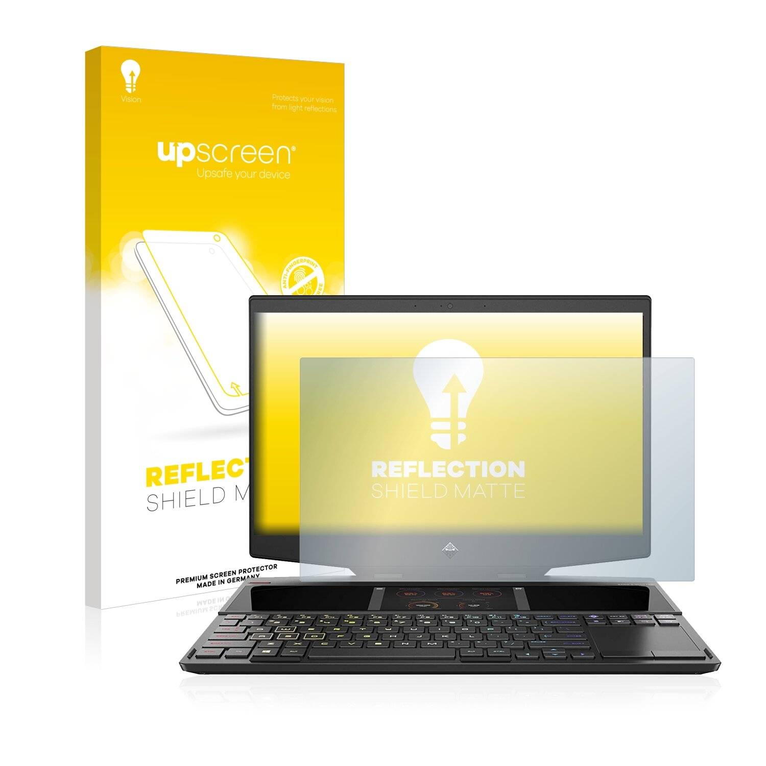upscreen Reflection Shield Matte Premium Displayschutzfolie für HP Omen X 2S